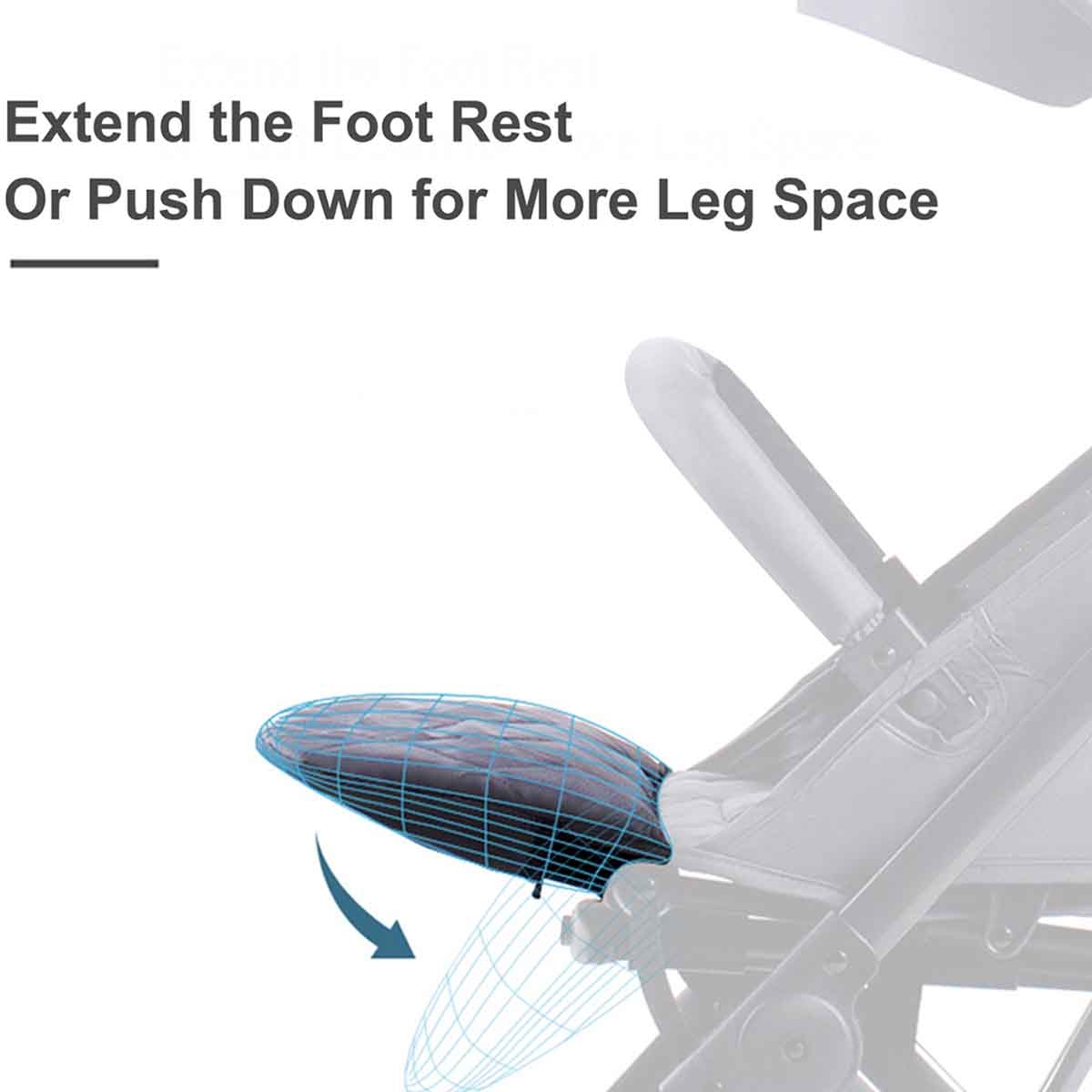 Teknum Black Travel Cabin Stroller with Coffee Cup Holder