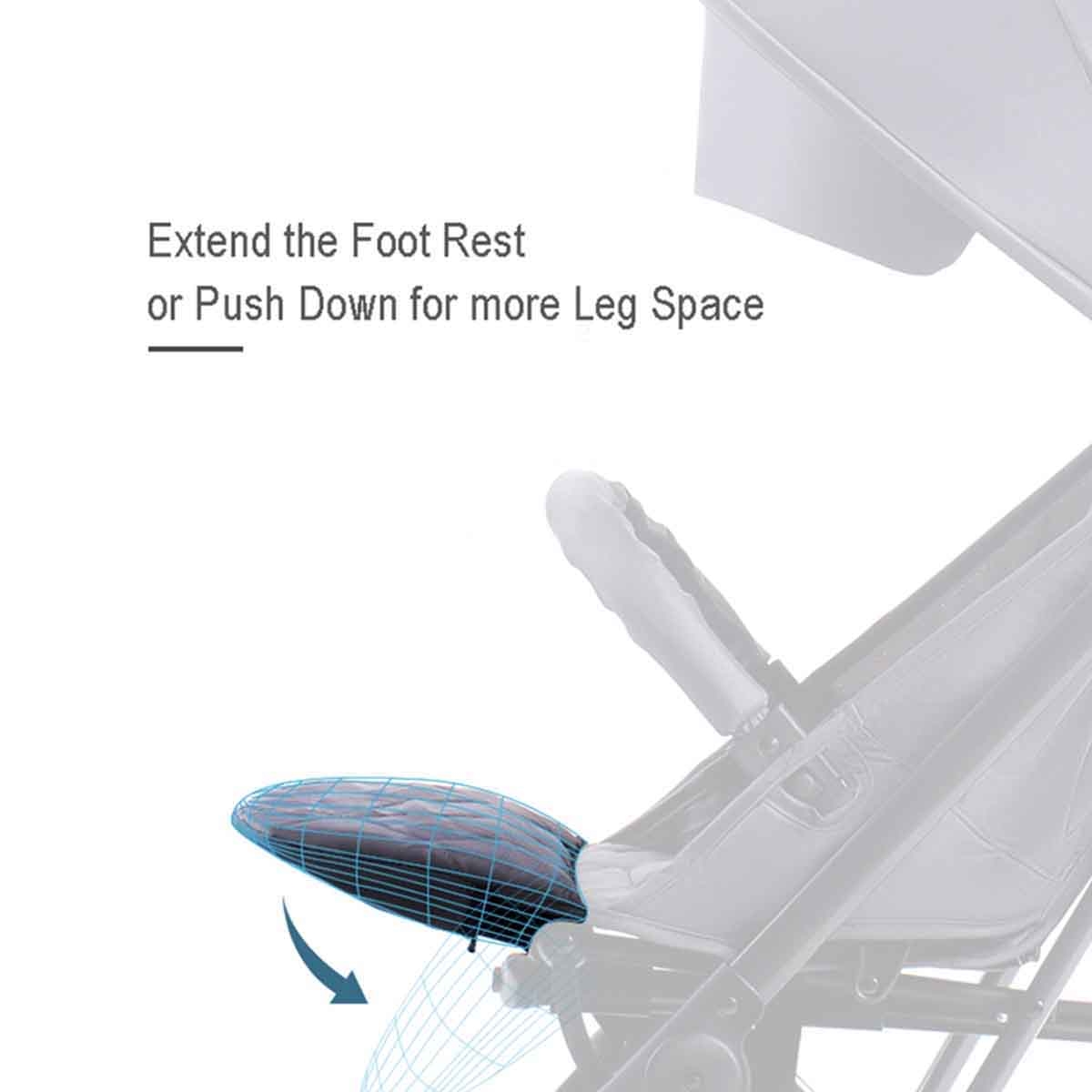 Teknum Black/Gold Travel Lite Stroller Toddler, 0-2 Years