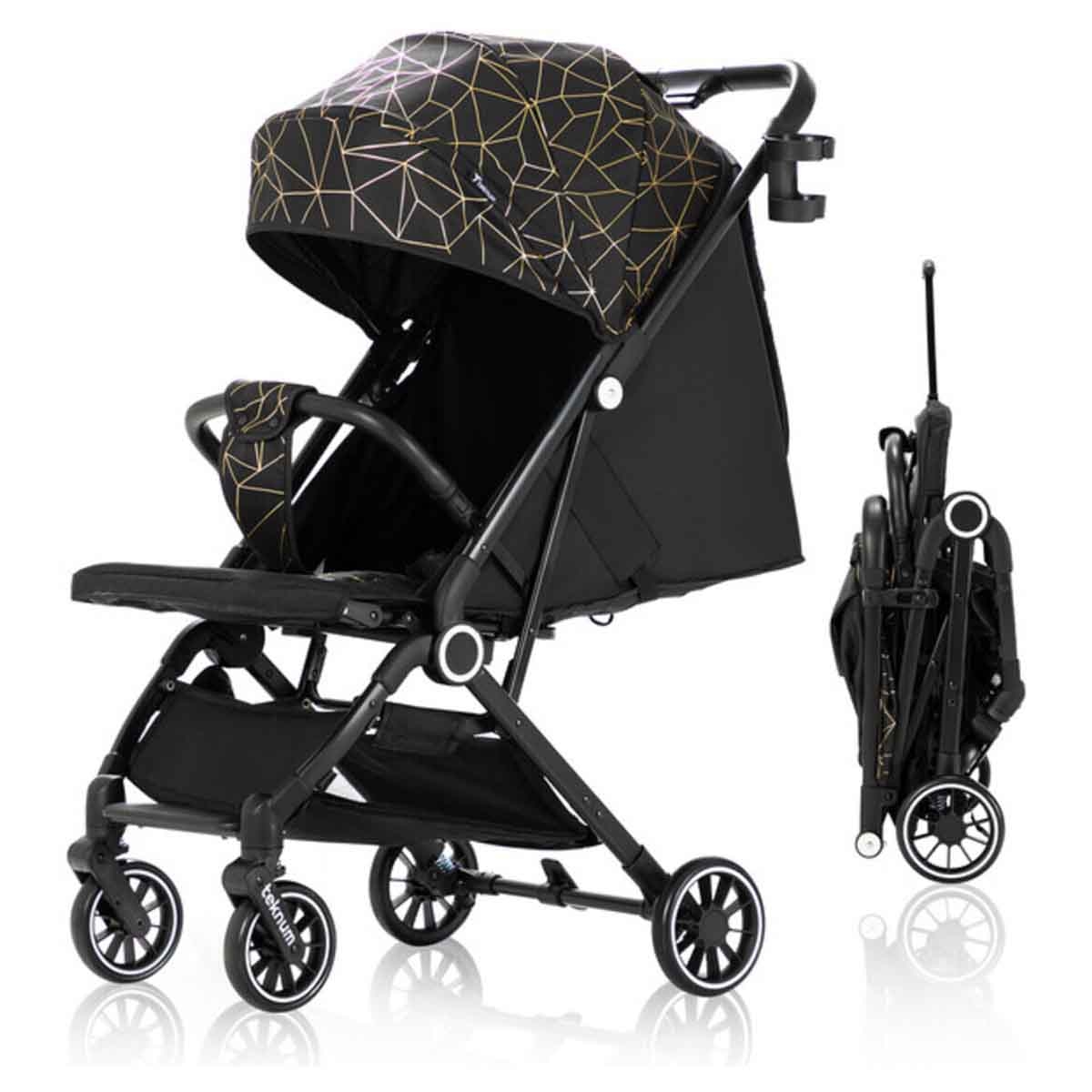 تيكنوم عربة أطفال ترافل زين مع حامل كوب قهوة