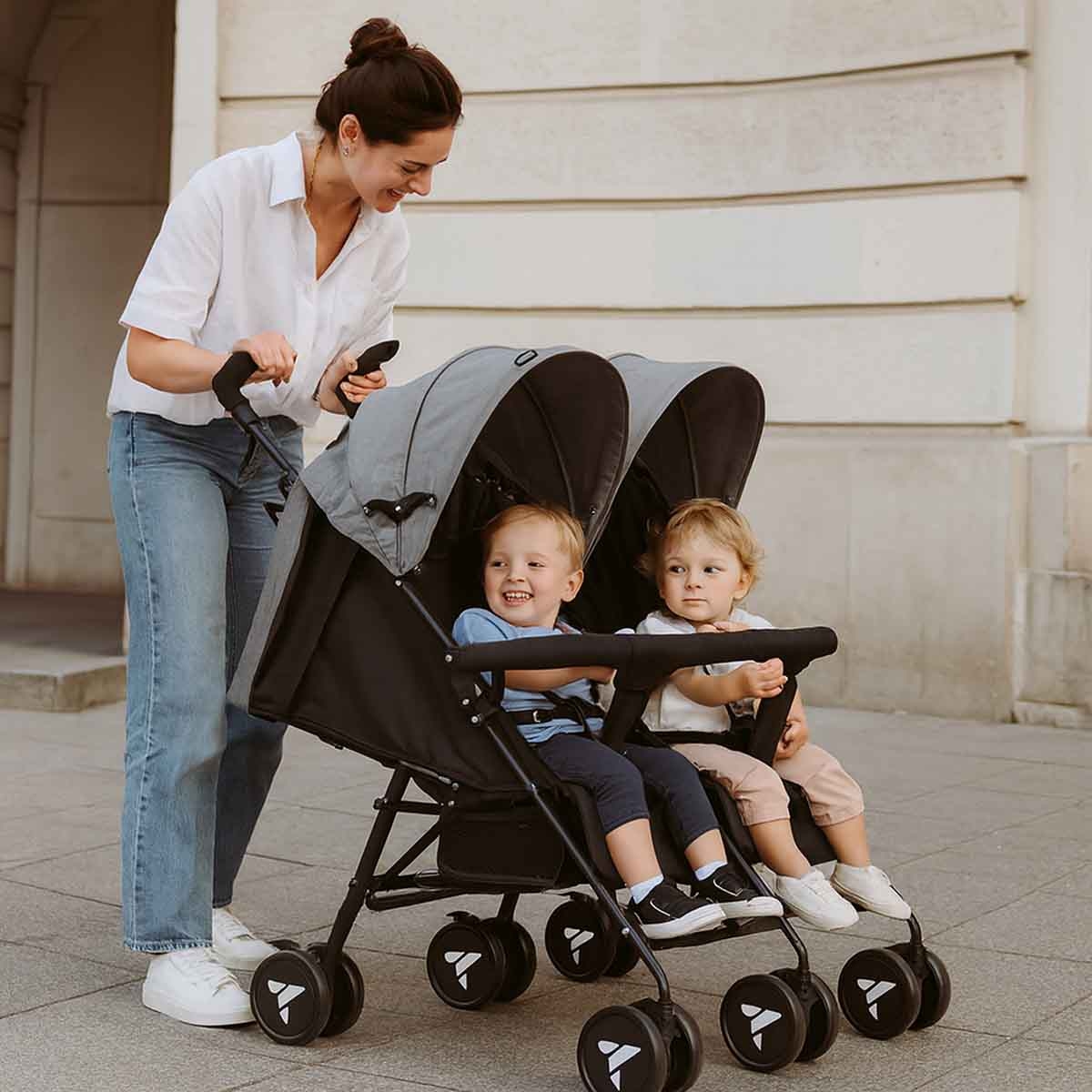 Teknum Black Twin Fellow Stroller