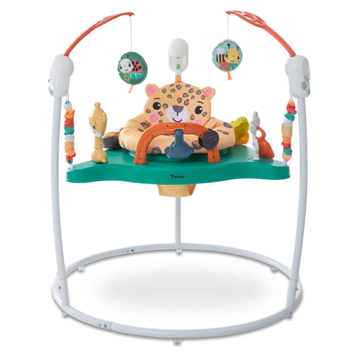 تيكنوم مشاية أطفال مع أنشطة وموسيقى وألعاب باللون الأبيض، 0-2 سنة