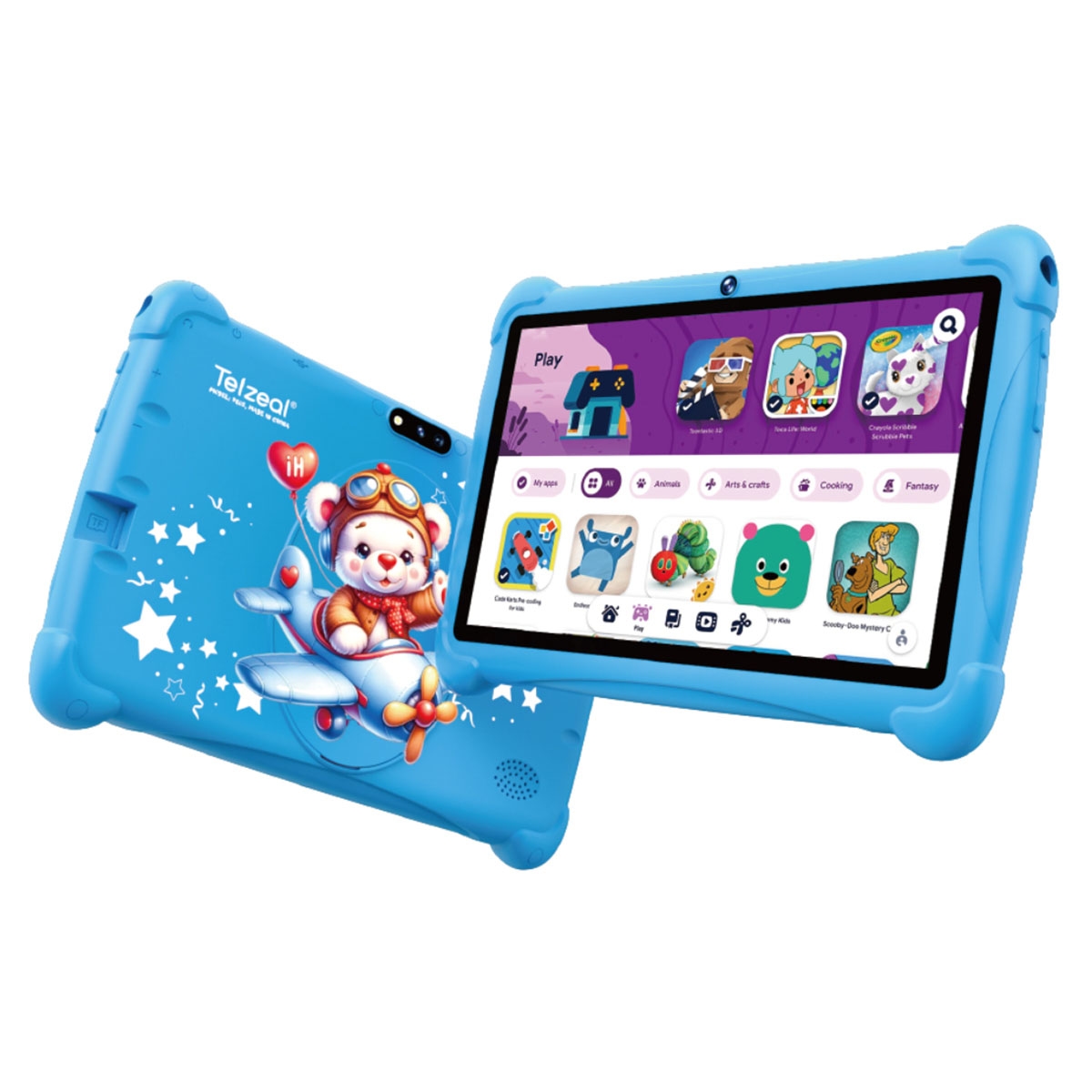 Telzeal P602 Smart Kids Android Tablet (4GB + 128GB) - Blue