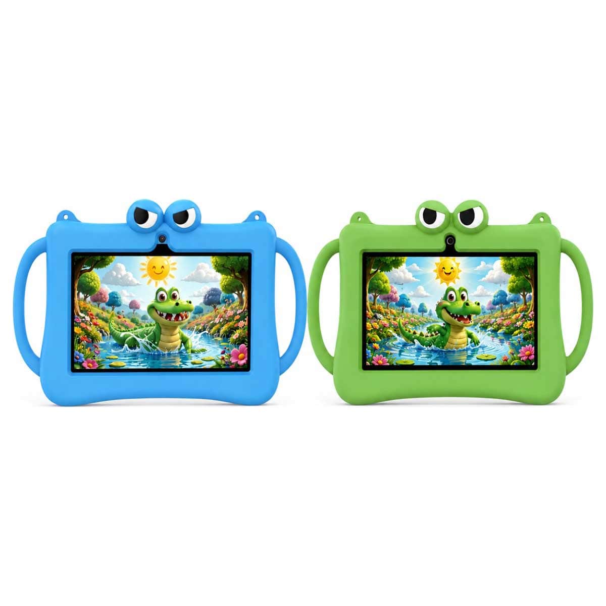 Telzeal P604 Smart Kids (6GB + 256GB) - Blue & Green Android Tablet Bundle