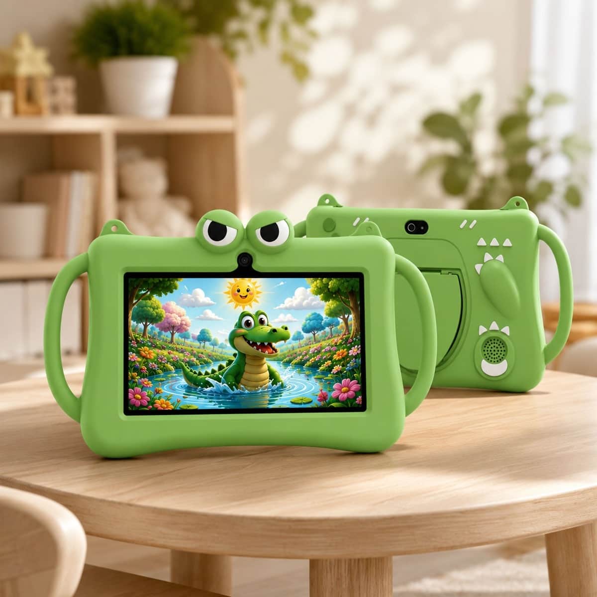 Telzeal P604 Smart Kids (6GB + 256GB) - Blue & Green Android Tablet Bundle