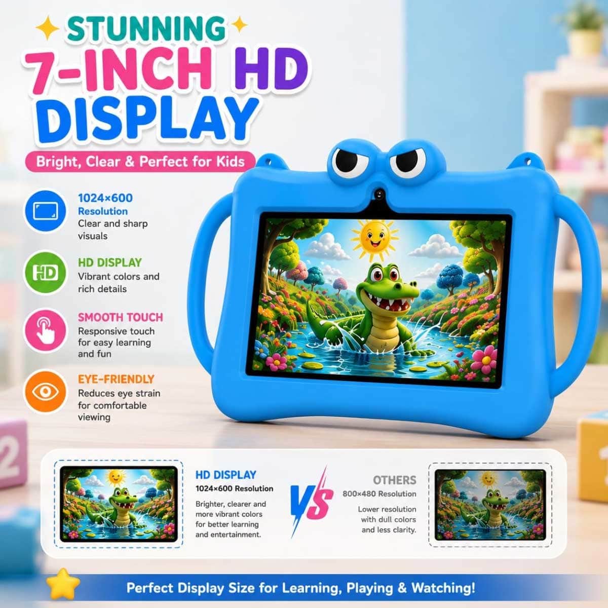 Telzeal P604 Smart Kids Android Tablet (6GB + 256GB)