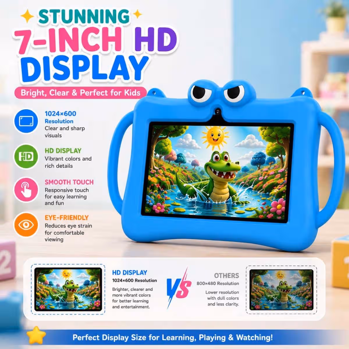 Telzeal P604 Smart Kids Android Tablet (6GB + 256GB)
