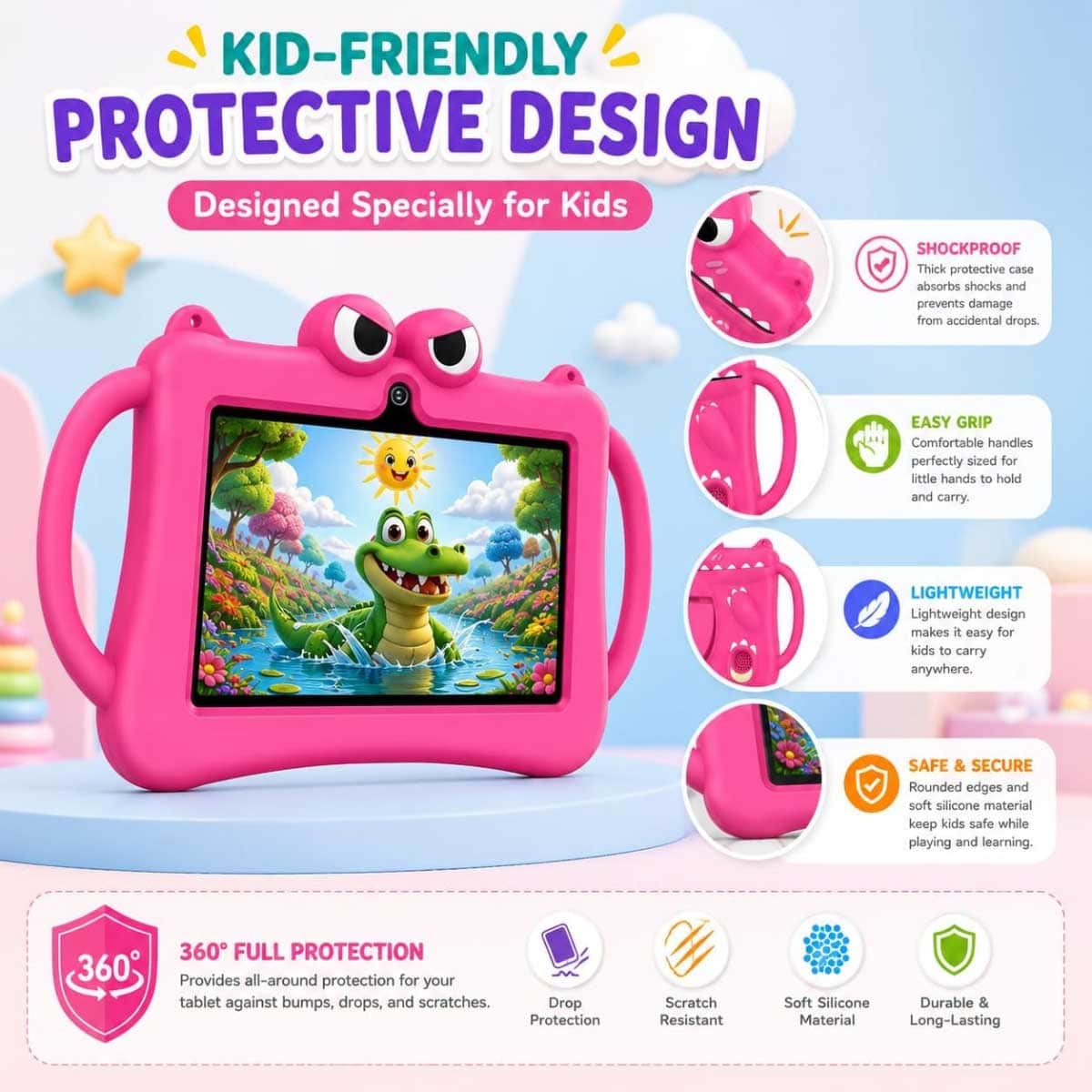 Telzeal P604 Smart Kids Android Tablet (6GB + 256GB)
