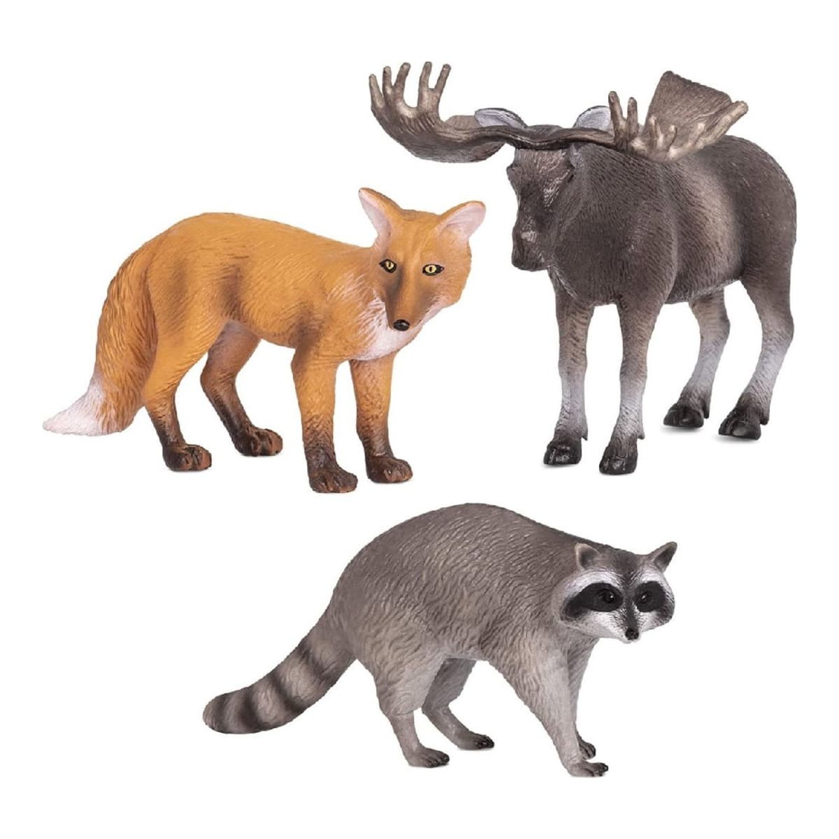Terra 3-Piece Forest Animals Fox, Moose & Raccoon Set Unisex, 3-4 Years