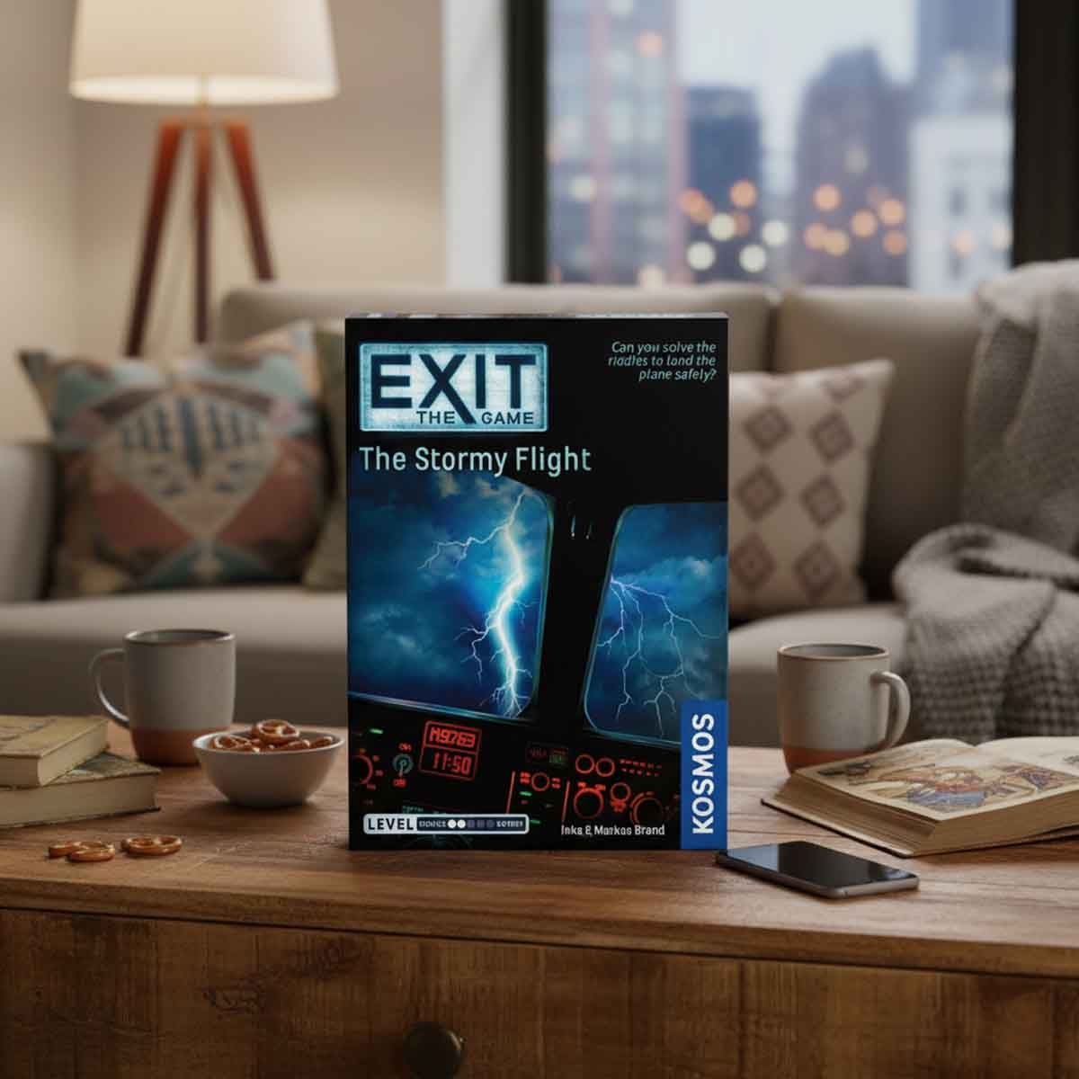 Thames & Kosmos Exit - The Stormy Flight Board Game Unisex, 13+ Years