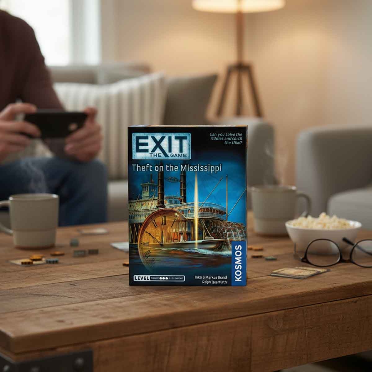 Thames & Kosmos Exit - Theft on the Mississippi Board Game Unisex, 13+ Years