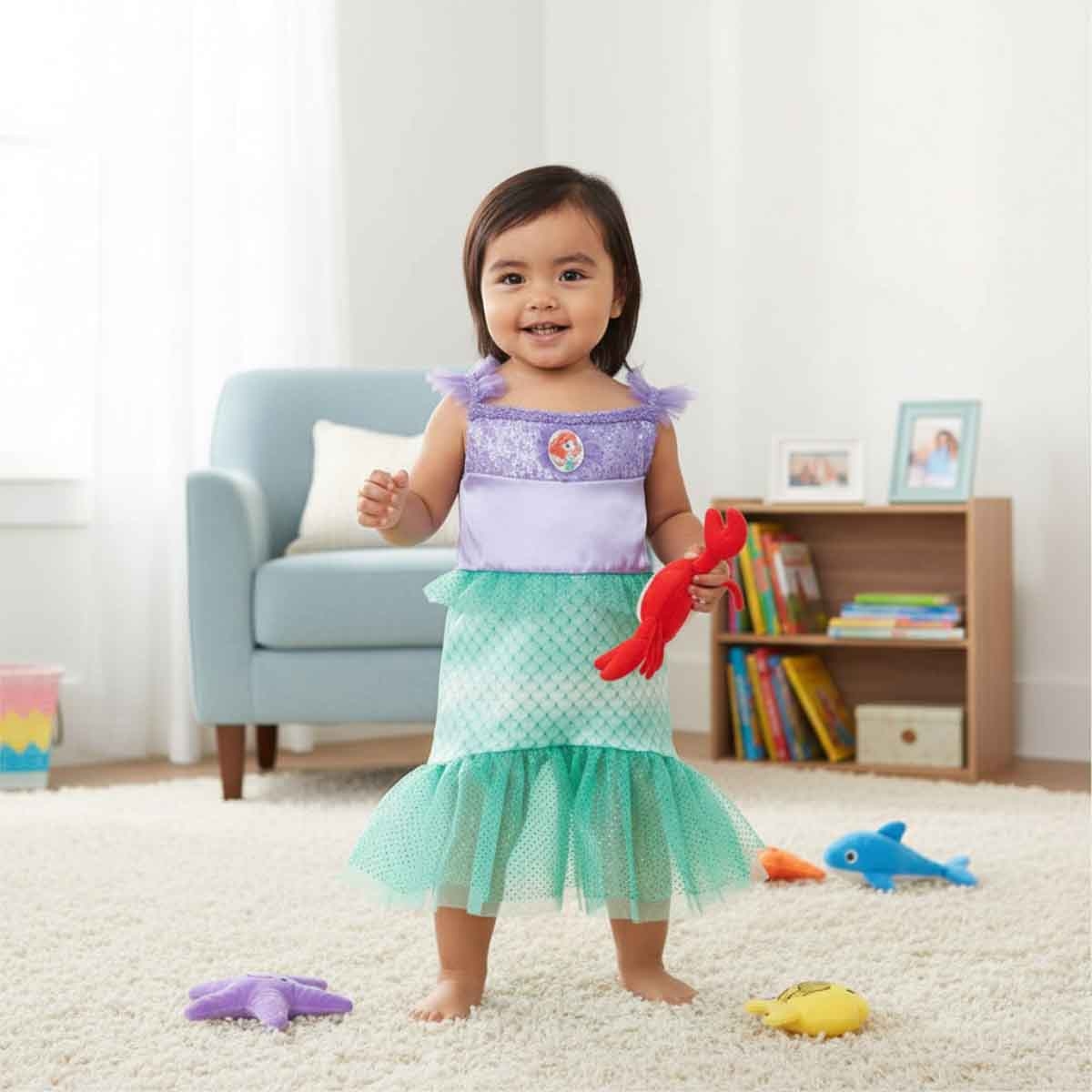 ديزني برنسيس زي كلاسيك حورية البحر الصغيرة للرضع