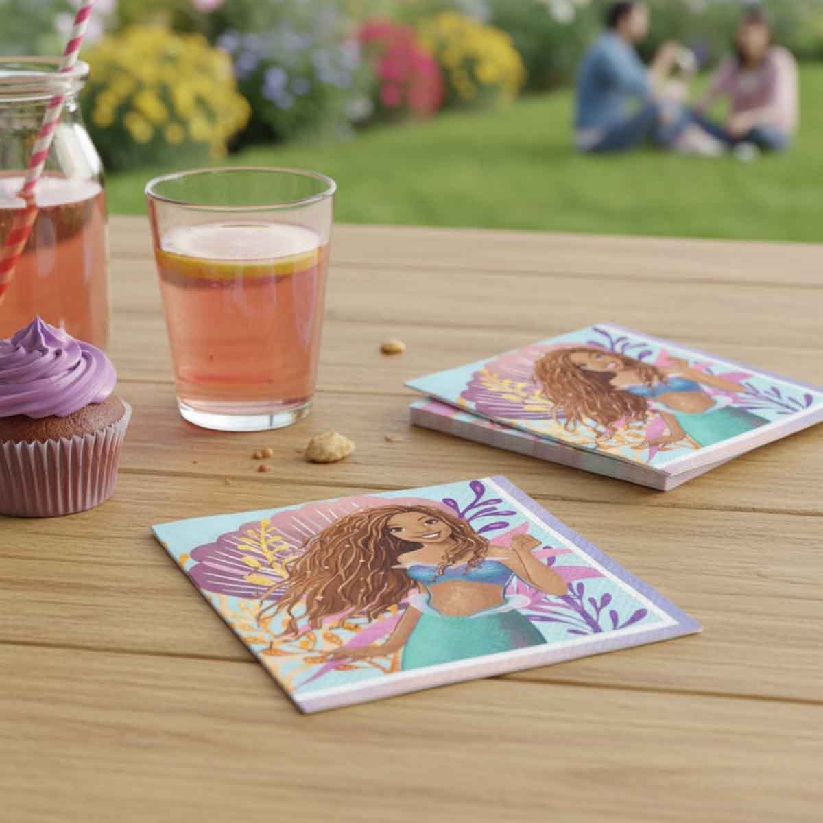 ديزني ذا ليتل ميرميد مجموعة 16-قطعة مناديل غداء