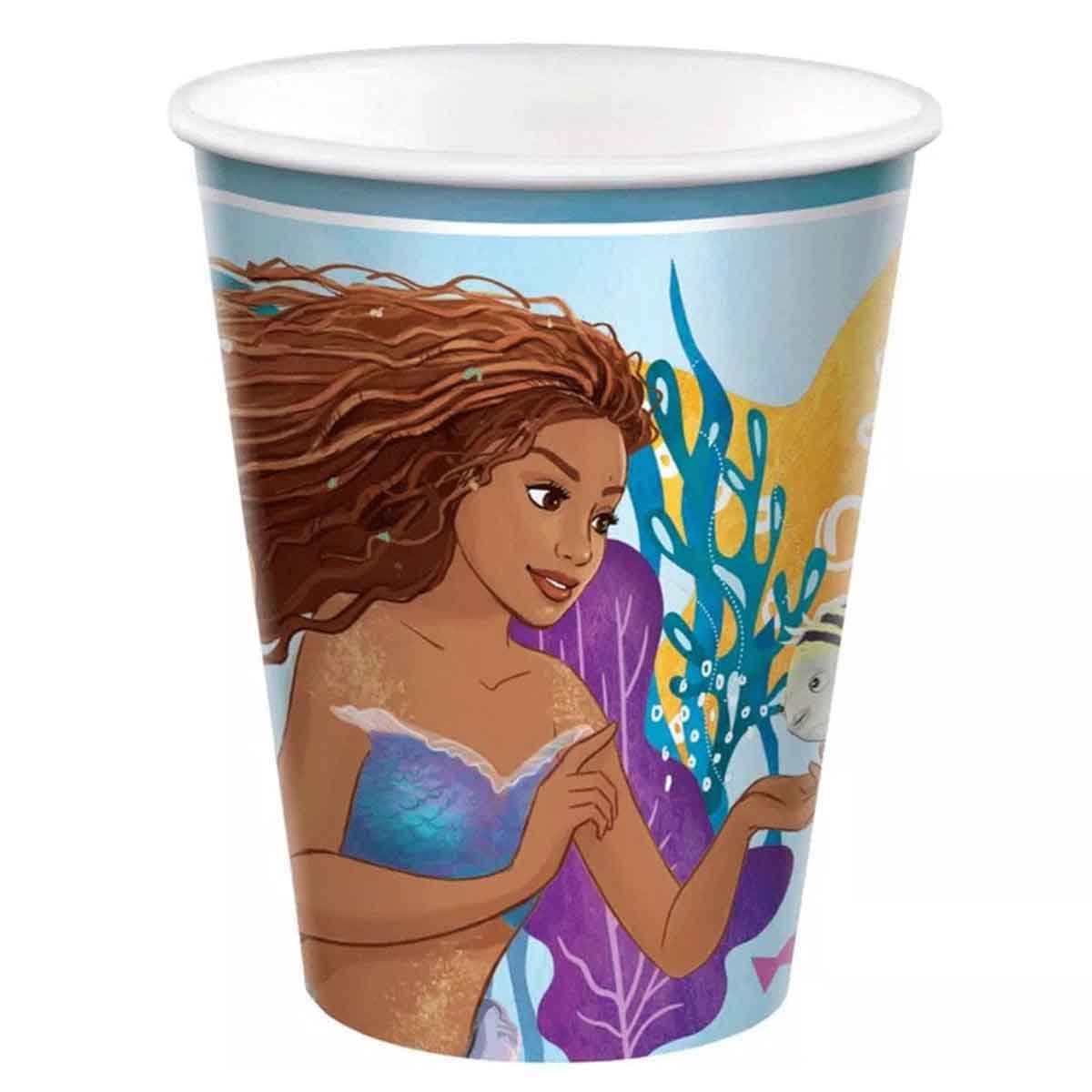 Disney The Little Mermaid 8-Piece 9oz Paper Cup Set