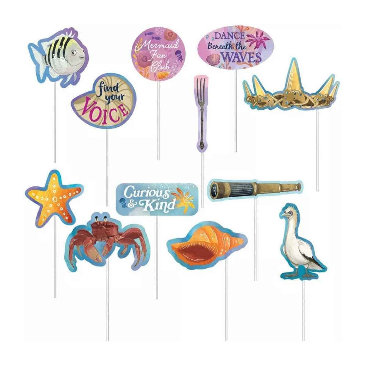 Disney The Little Mermaid 16-Piece Scene Setter with Props