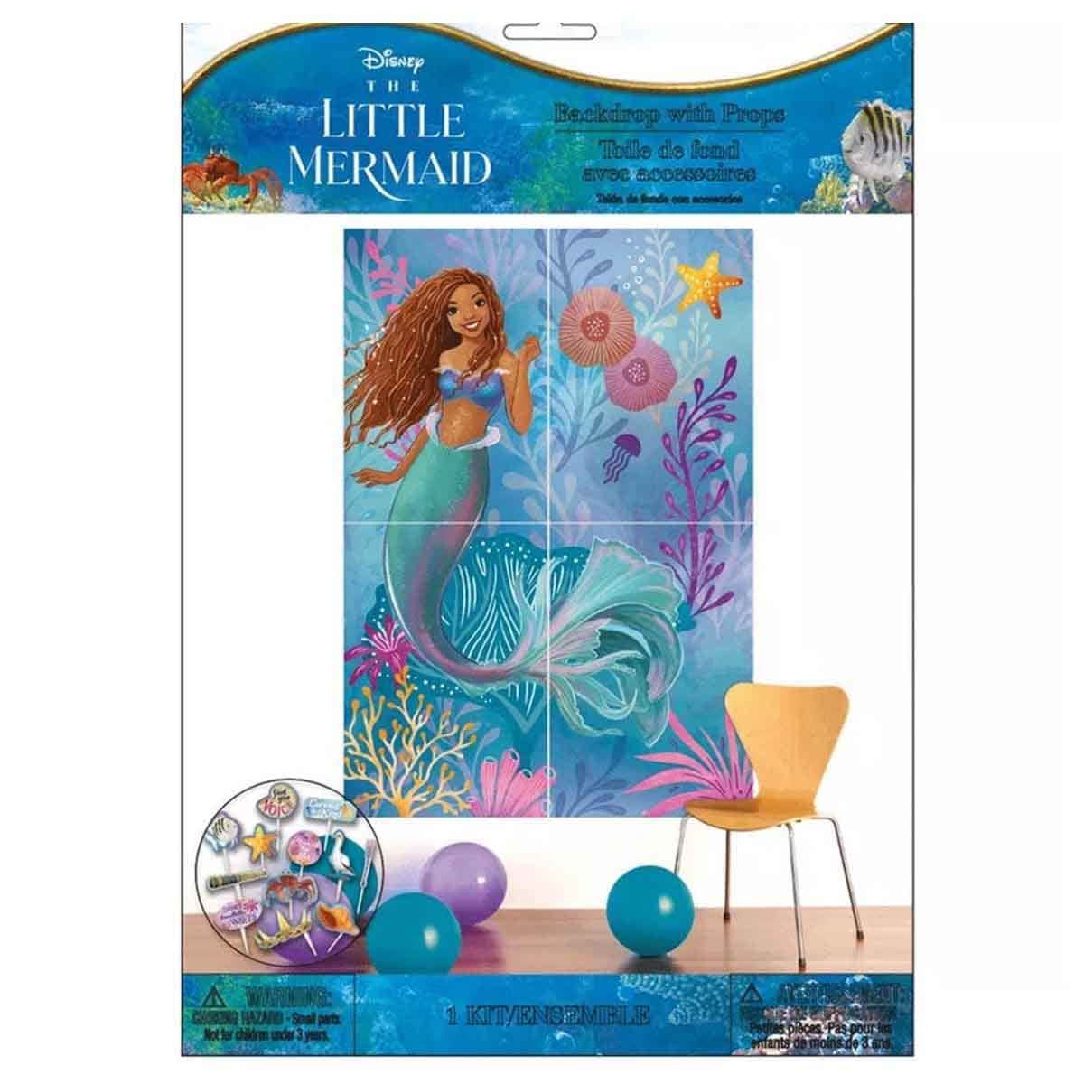 Disney The Little Mermaid 16-Piece Scene Setter with Props