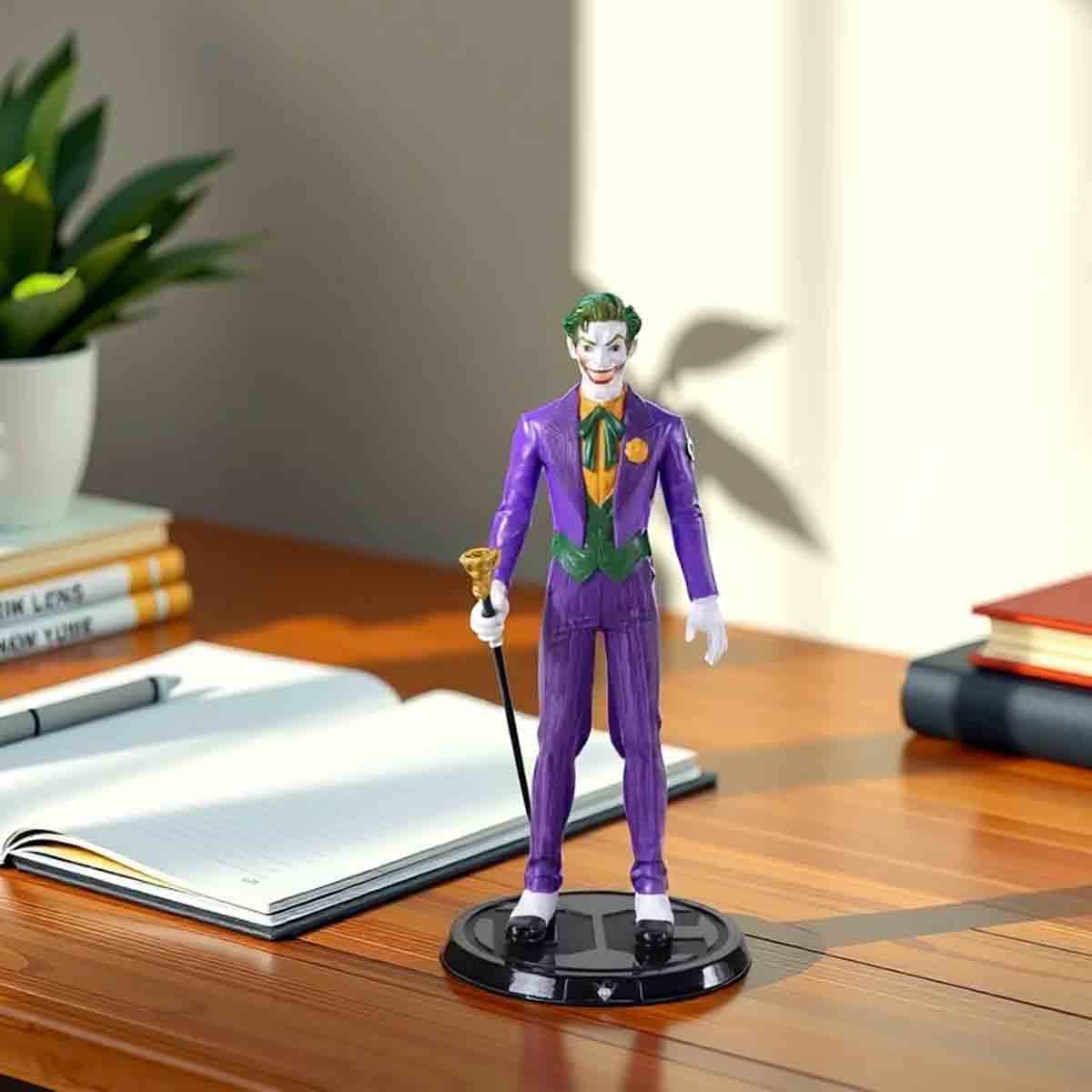 The Noble Collection 7.5″ BendyFigs DC Comics The Joker Action Figure Unisex, 8-10 Years