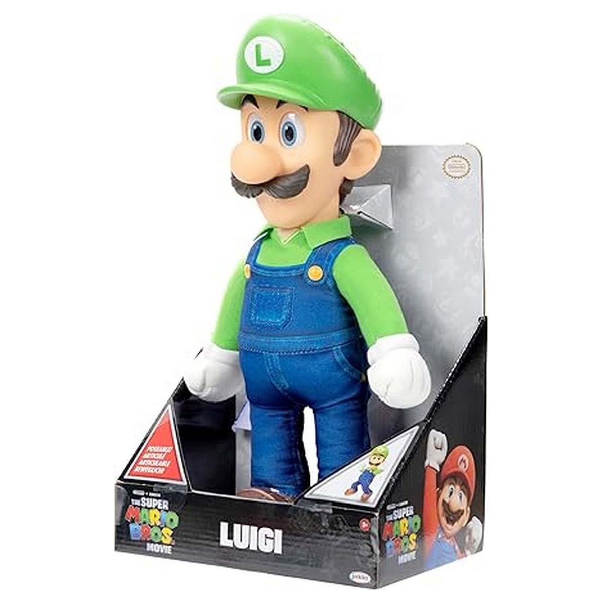 The Super Mario Bros. Movie 14" Roto Luigi Plush Figure Boys, 3-4 Years