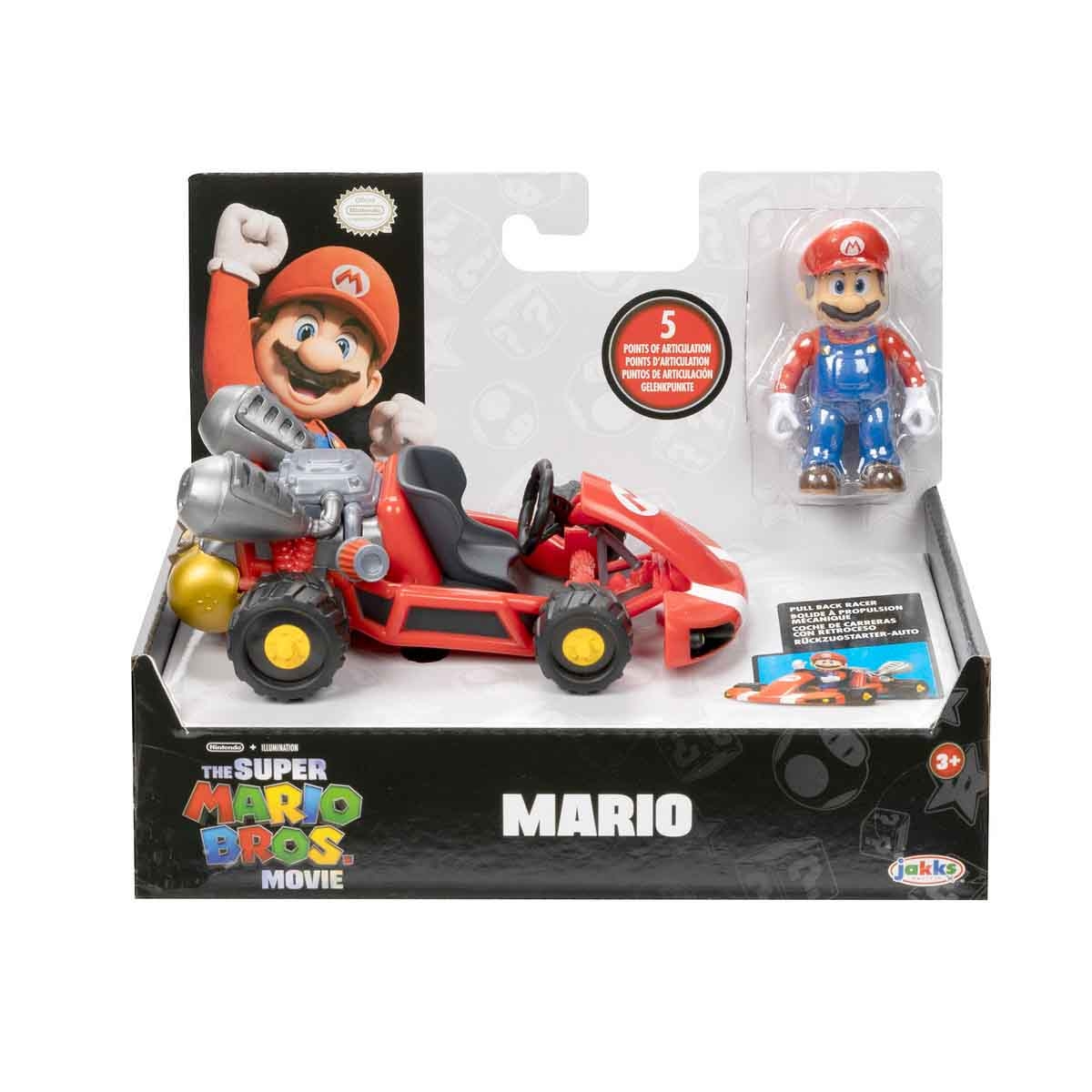 The Super Mario Bros. Movie 2.5" with Kart Assorted Action Figure Unisex, 5-7 Years
