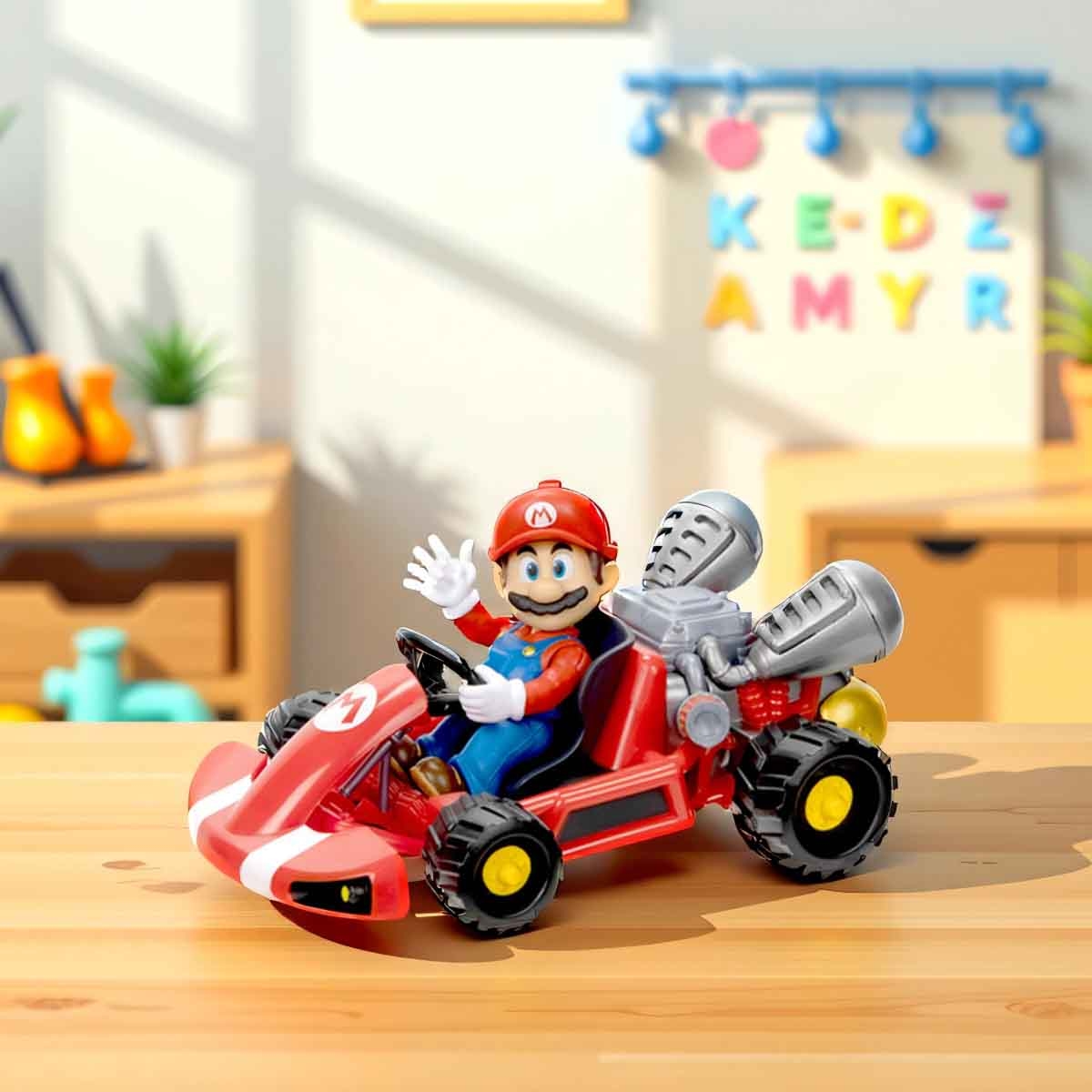 The Super Mario Bros. Movie 2.5" with Kart Assorted Action Figure Unisex, 5-7 Years