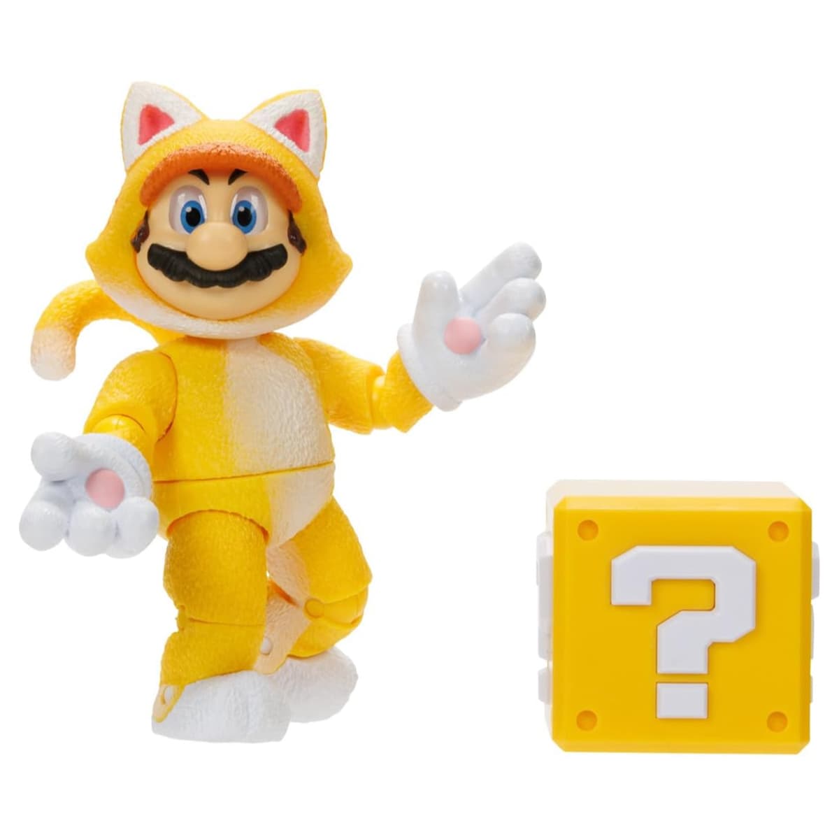 The Super Mario Bros. Movie 5" Wave 2.1 Mario Cat Action Figure Unisex, 3-4 Years