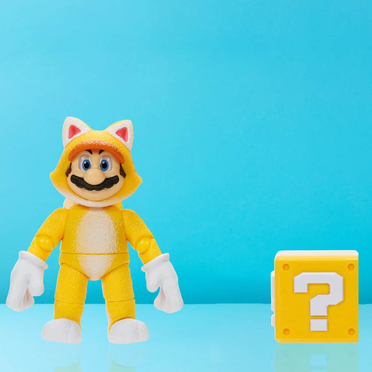 The Super Mario Bros. Movie 5" Wave 2.1 Mario Cat Action Figure Unisex, 3-4 Years