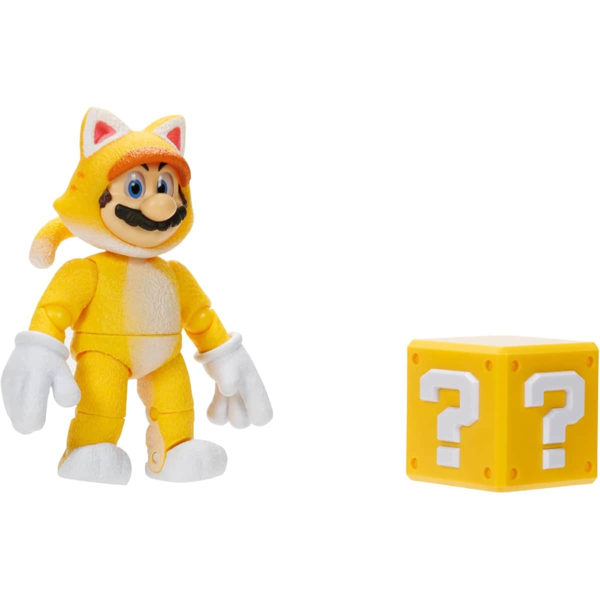 The Super Mario Bros. Movie 5" Wave 2.1 Mario Cat Action Figure Unisex, 3-4 Years
