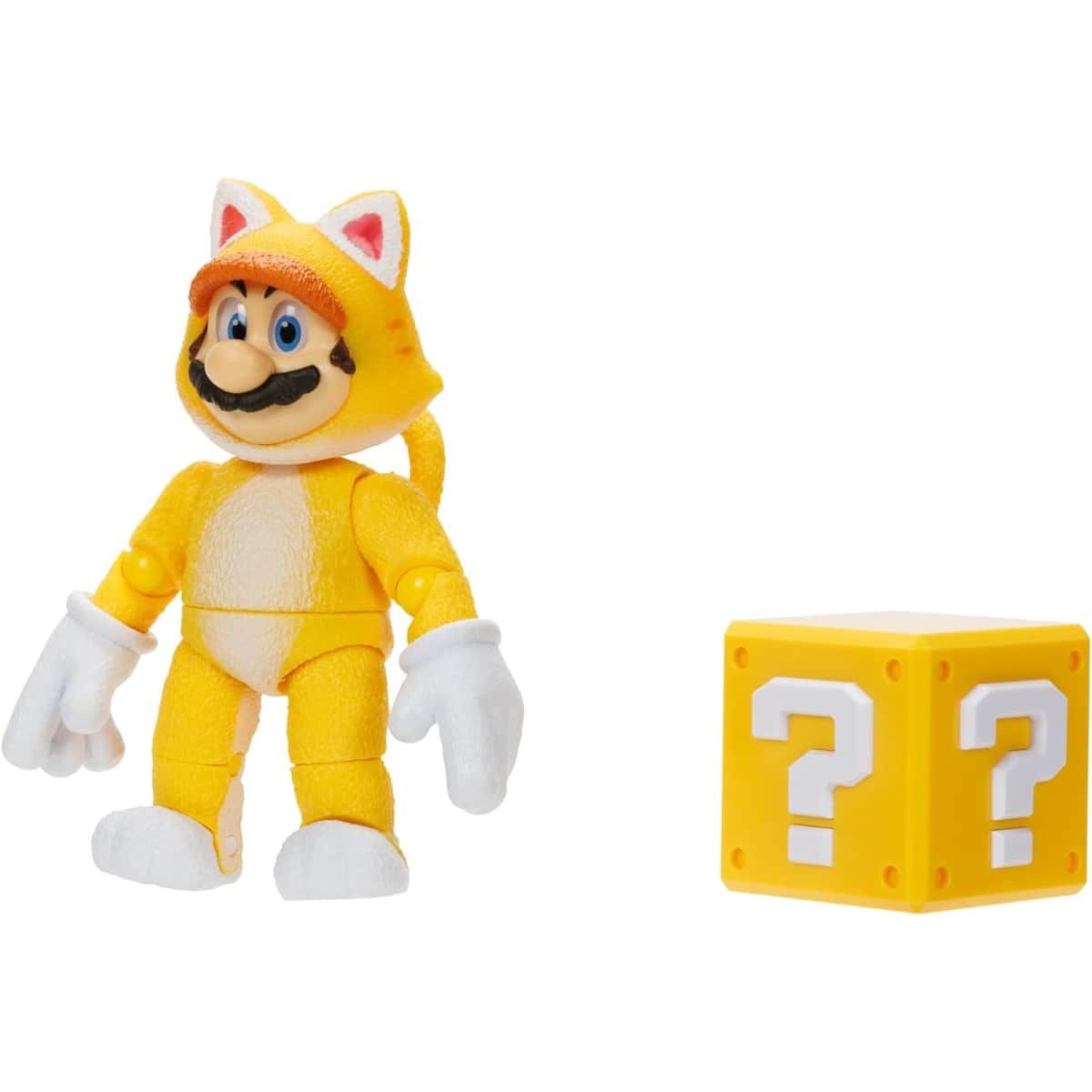 The Super Mario Bros. Movie 5" Wave 2.1 Mario Cat Action Figure Unisex, 3-4 Years
