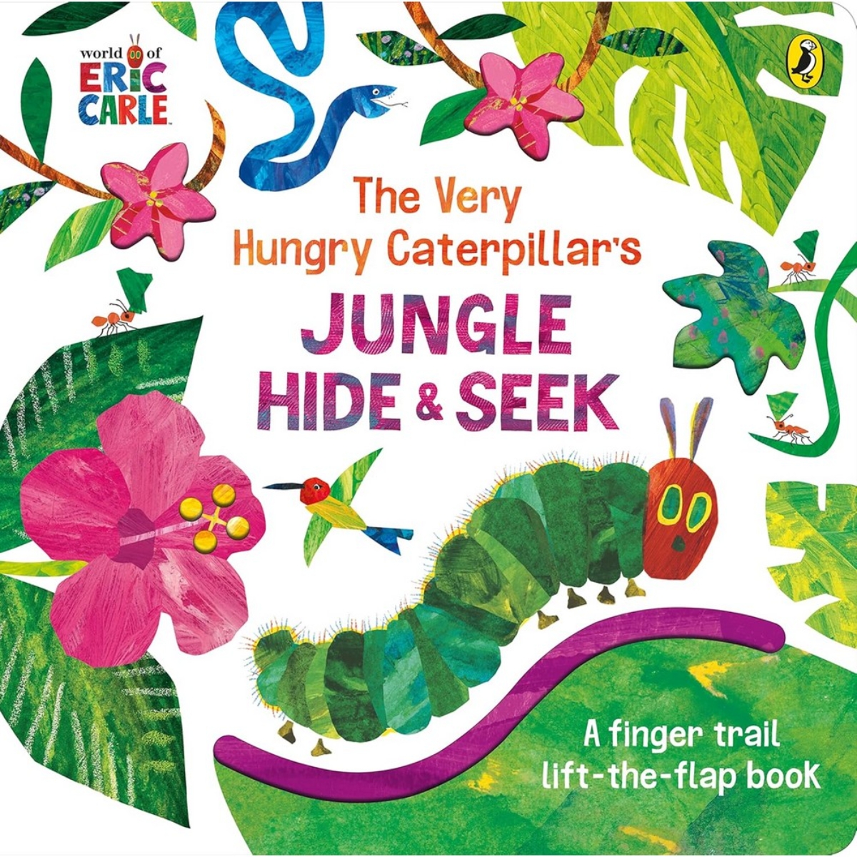 The Very Hungry Caterpillar's Jungle Hide and Seek: كتاب تتبع بالأصابع ولوحات قابلة للرفع تأليف إريك كارل - 13 أبريل 2023
