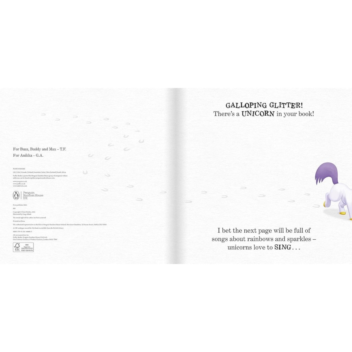 There's a Unicorn in Your Book: الكتاب المصور رقم 1 مبيعًا تأليف توم فليتشر - 22 يوليو 2021