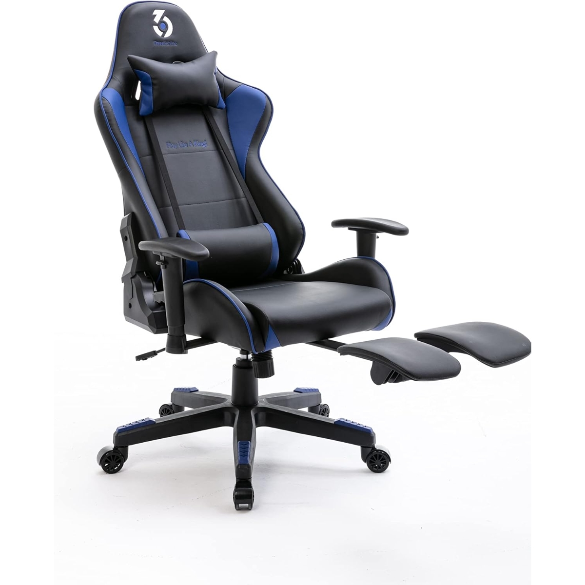 369 Black/Dark Blue Adjustable K3 Gaming Chair