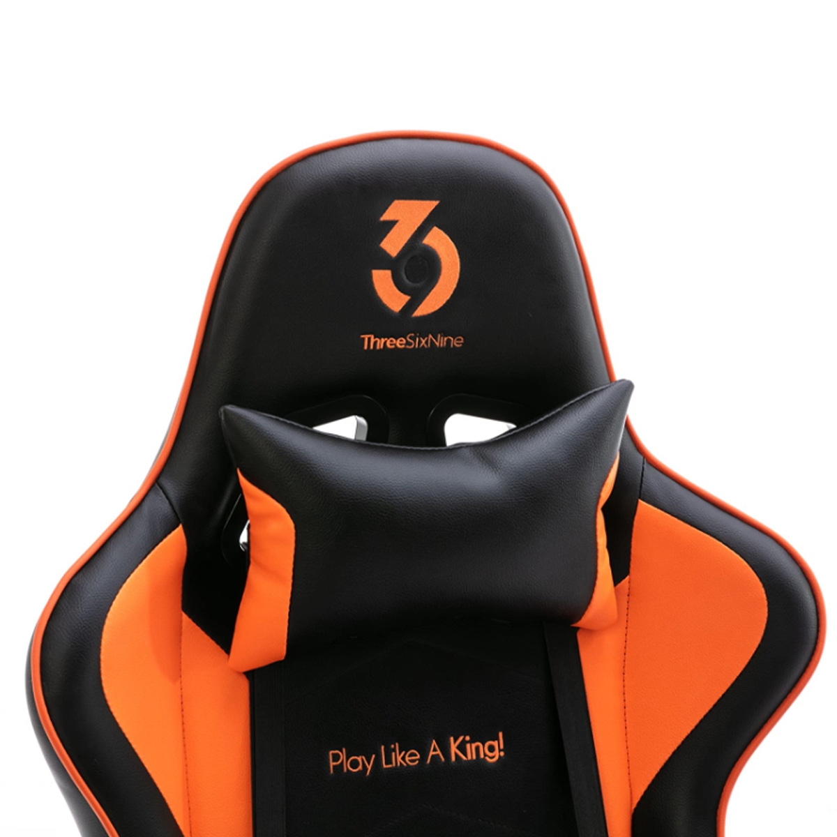 369 Black/Orange Adjustable K1 Gaming Chair