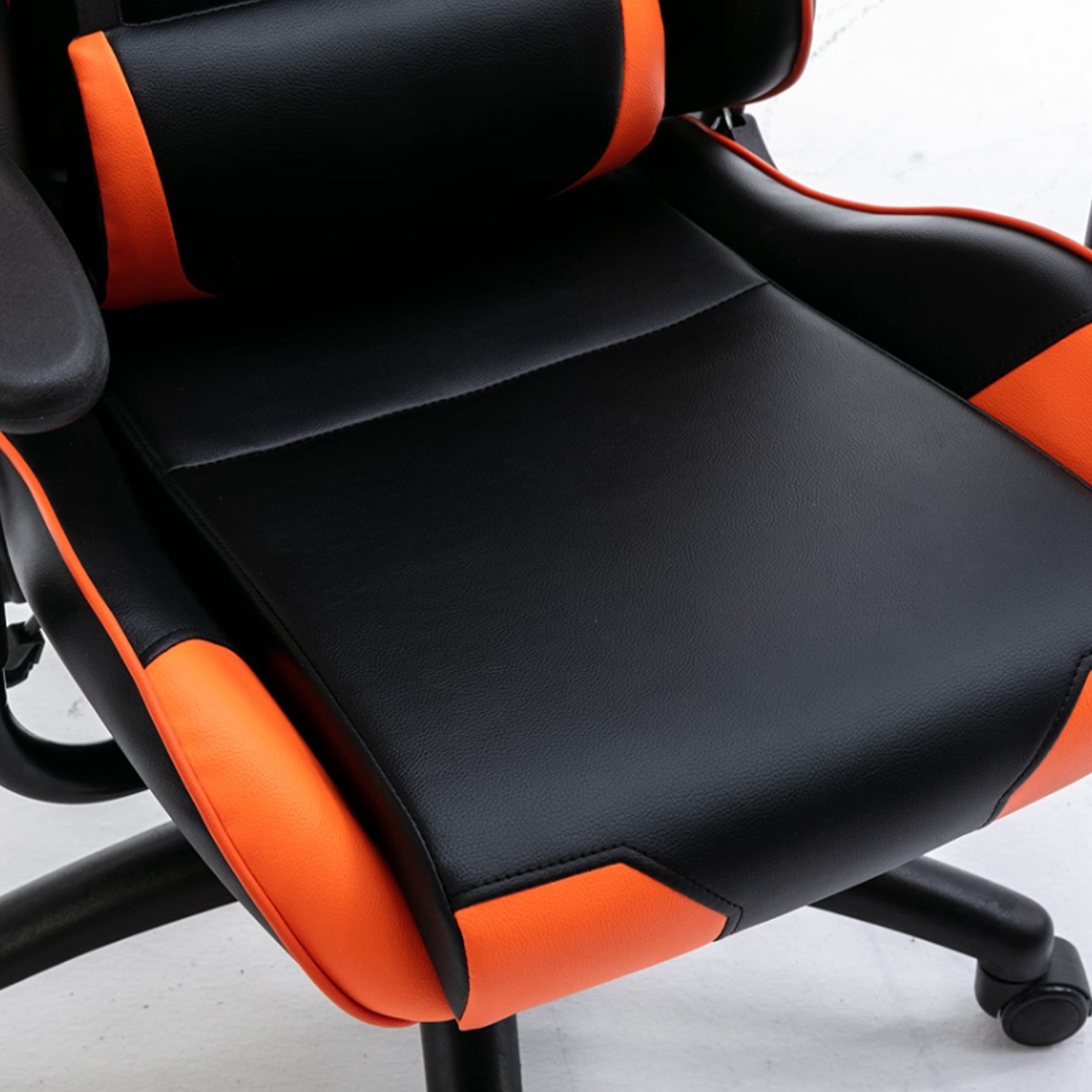 369 Black/Orange Adjustable K1 Gaming Chair