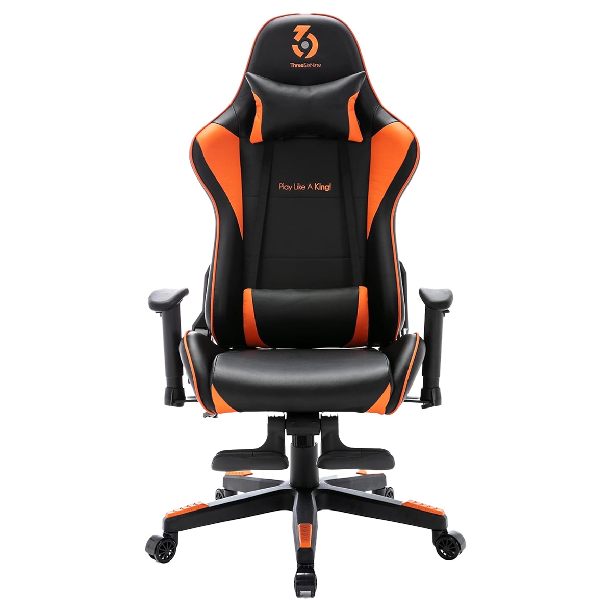 369 Black/Orange Adjustable K3 Gaming Chair