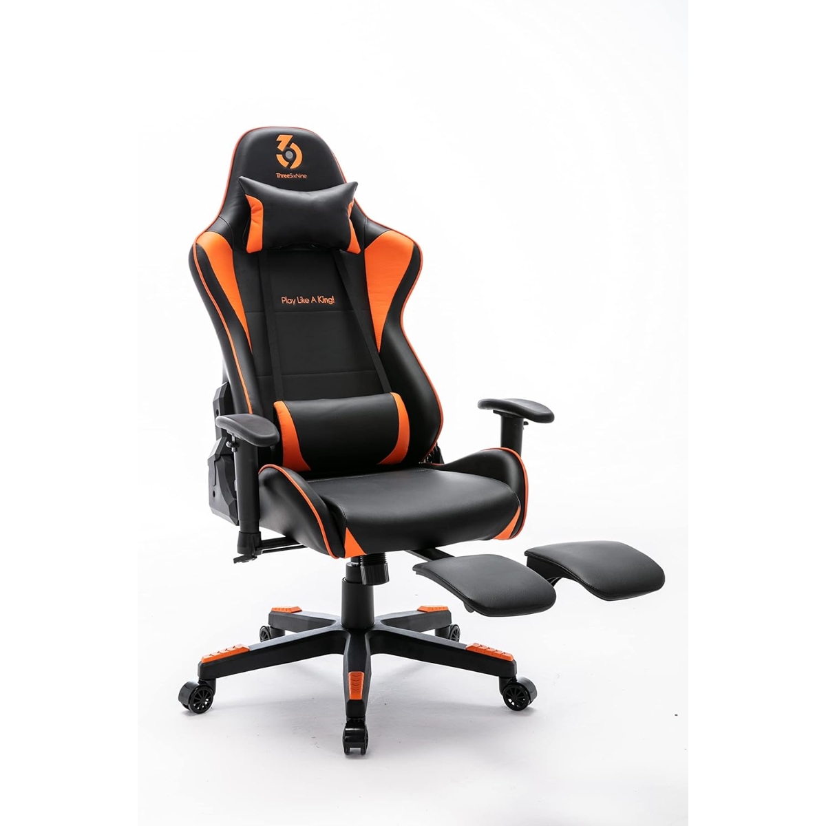 369 Black/Orange Adjustable K3 Gaming Chair