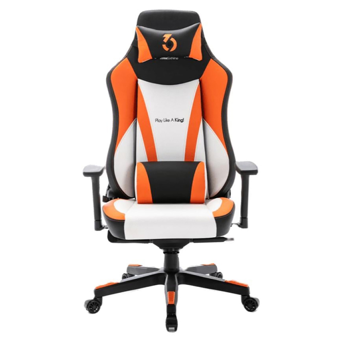 369 Black/Orange Adjustable K4 Gaming Chair