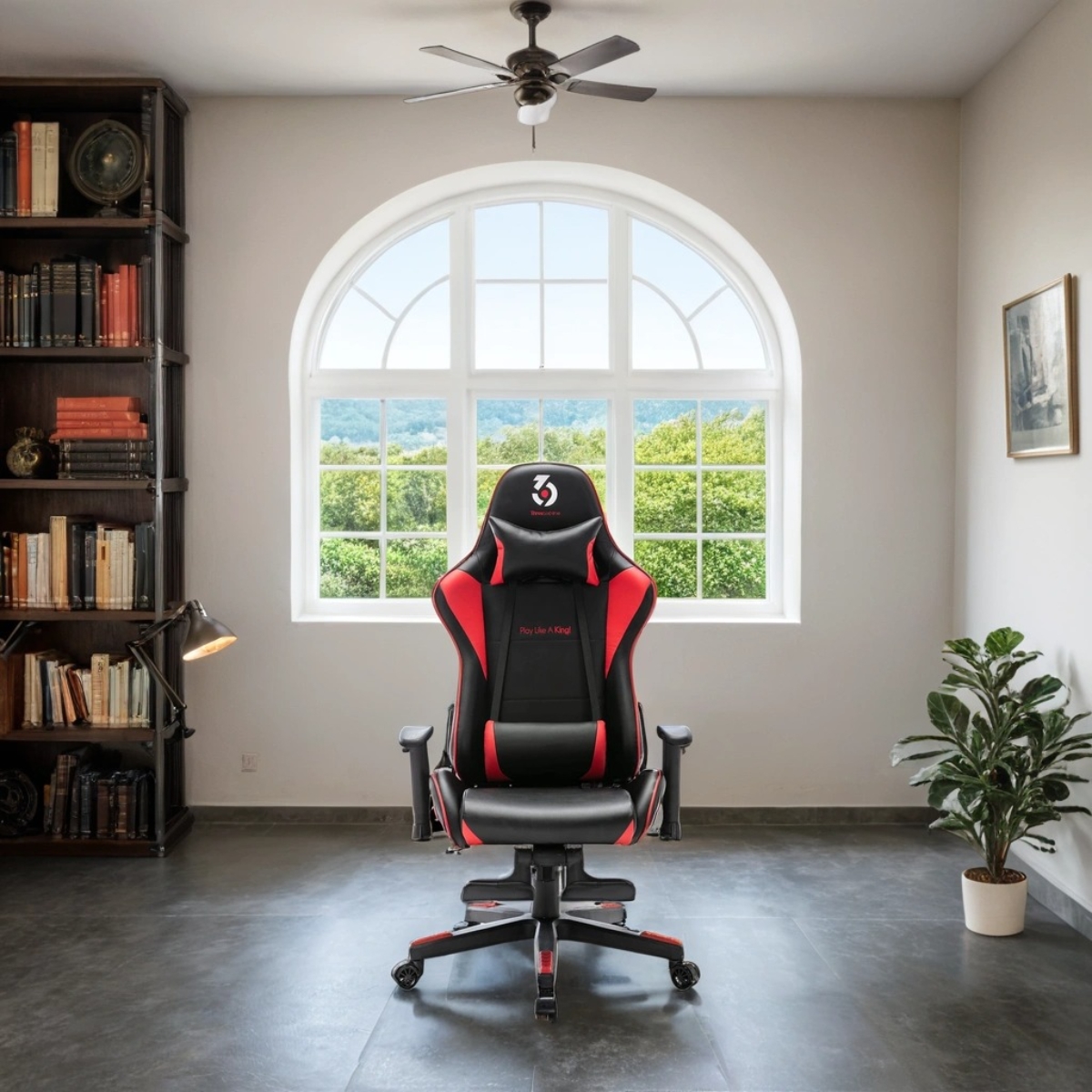 369 كرسي ألعاب قابل للتعديل موديل K3 باللونين الأسود والأحمر