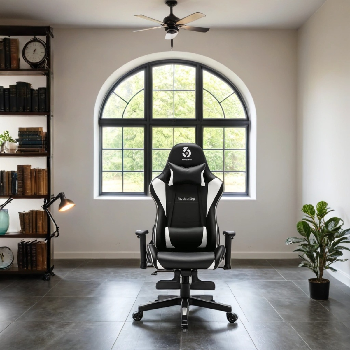 369 Black/White Adjustable K3 Gaming Chair