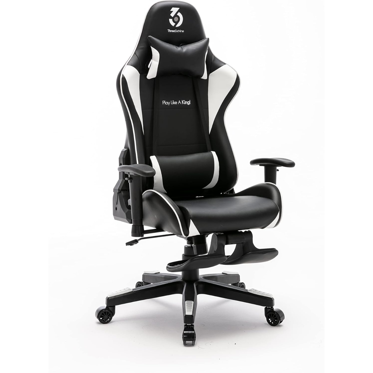 369 Black/White Adjustable K3 Gaming Chair