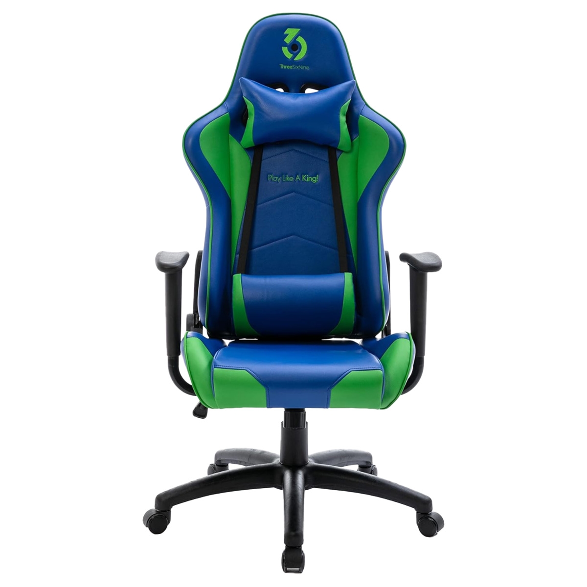 369 Green/Blue Adjustable K1 Gaming Chair