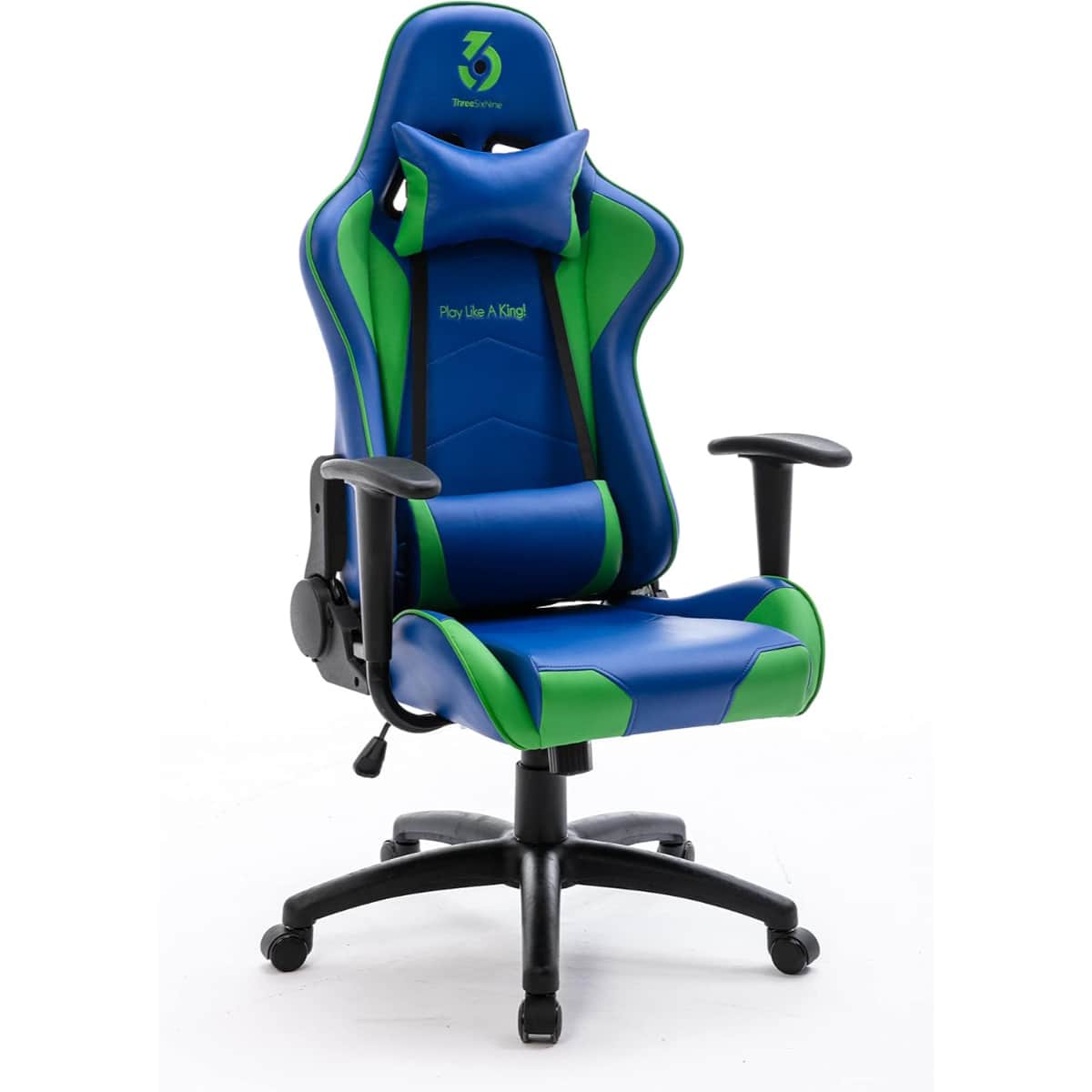 369 Green/Blue Adjustable K1 Gaming Chair