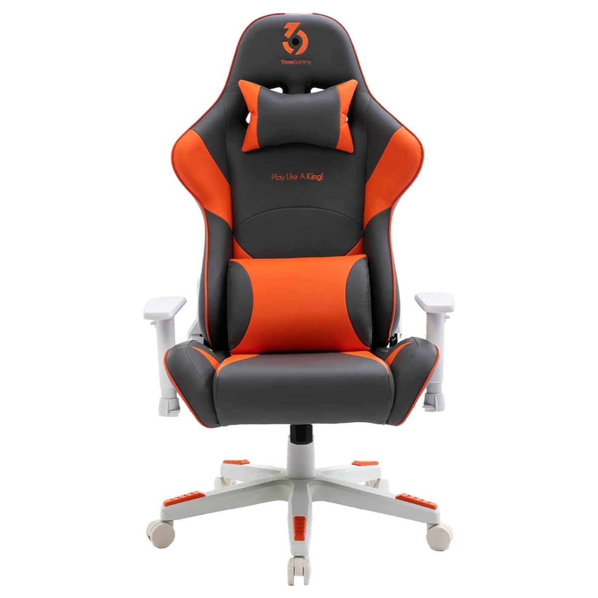 369 Orange/Grey Adjustable K2 Gaming Chair