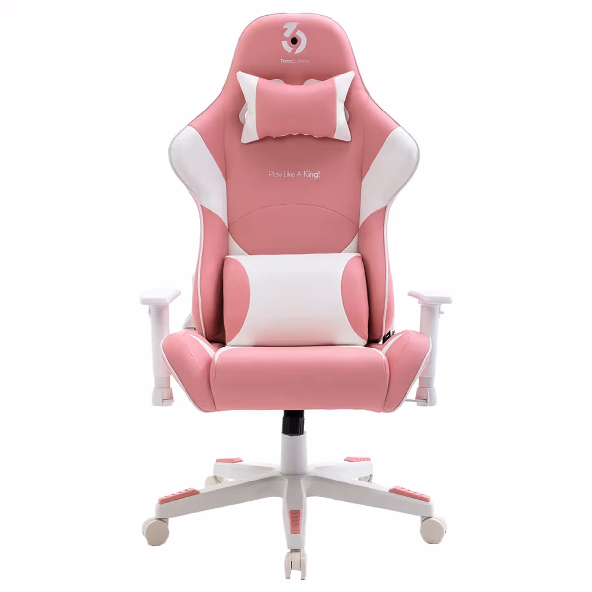369 Pink/White Adjustable K2 Gaming Chair