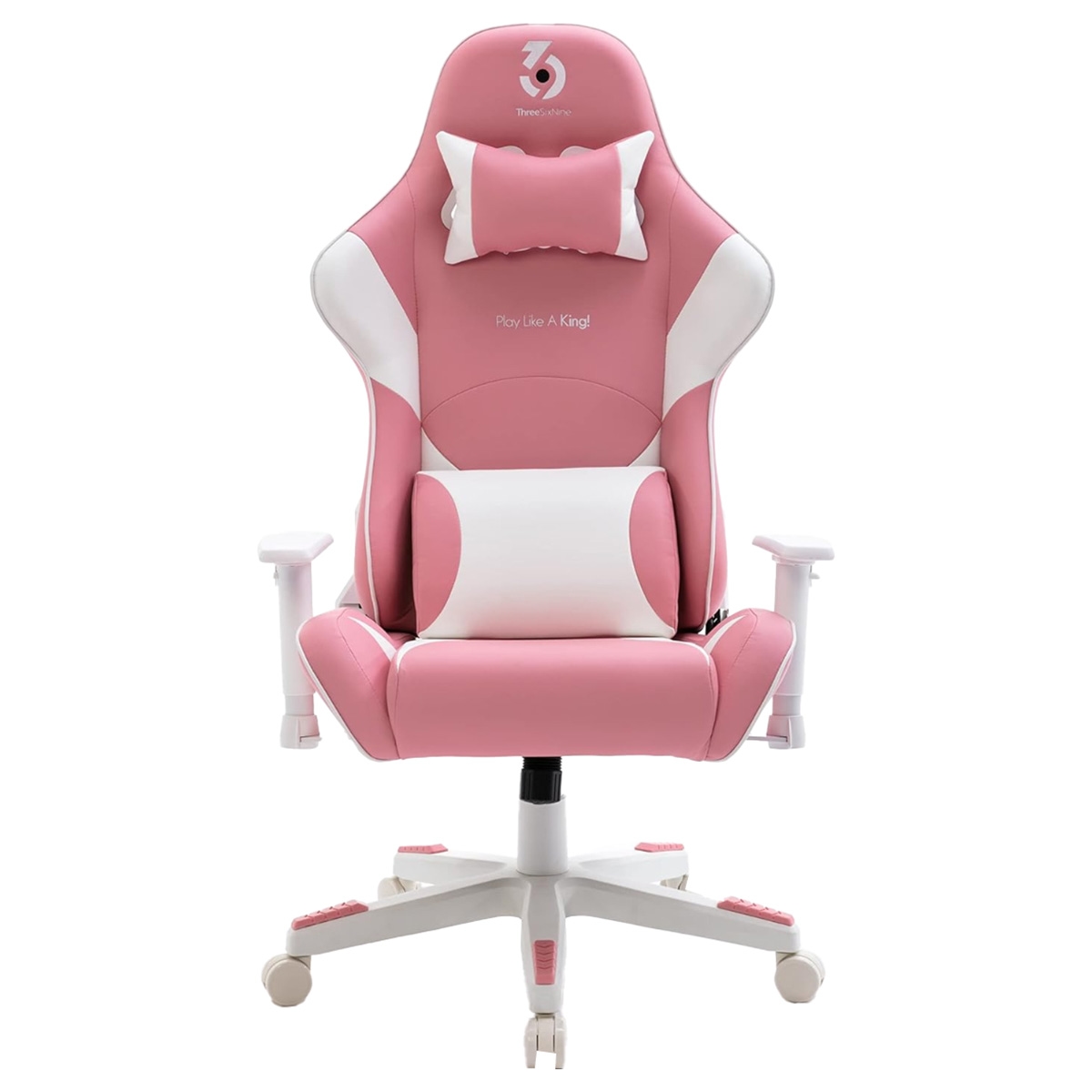 369 Pink/White Adjustable K2 Gaming Chair