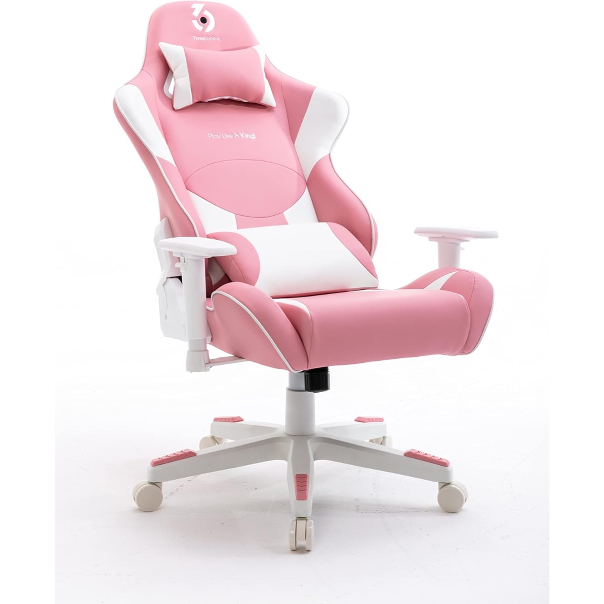 369 Pink/White Adjustable K2 Gaming Chair