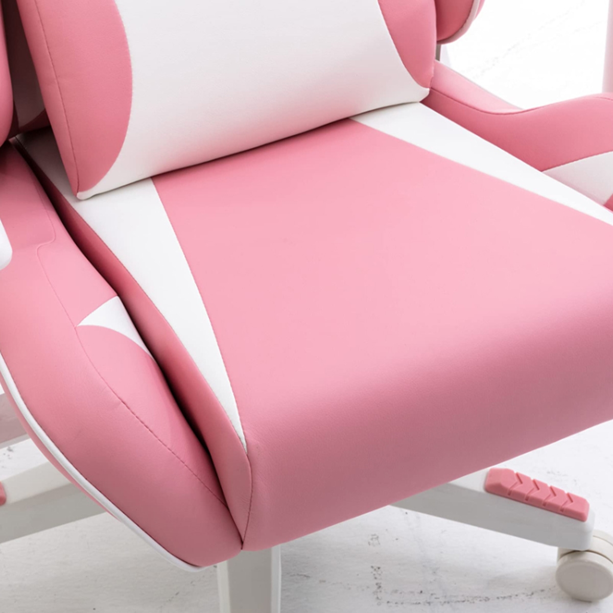 369 Pink/White Adjustable K2 Gaming Chair