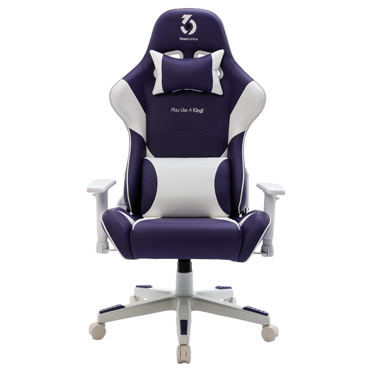 369 Purple/White Adjustable K2 Gaming Chair