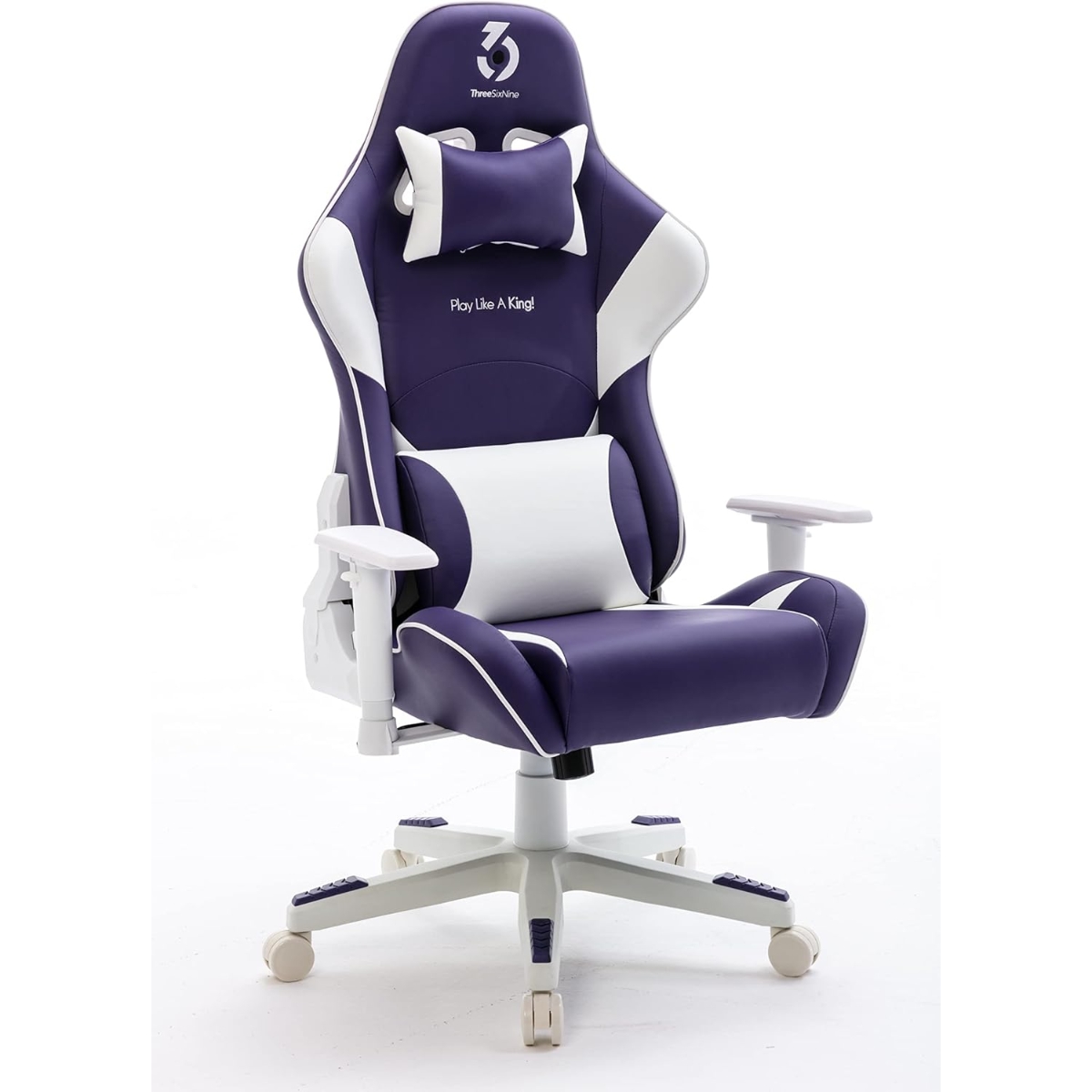 369 Purple/White Adjustable K2 Gaming Chair