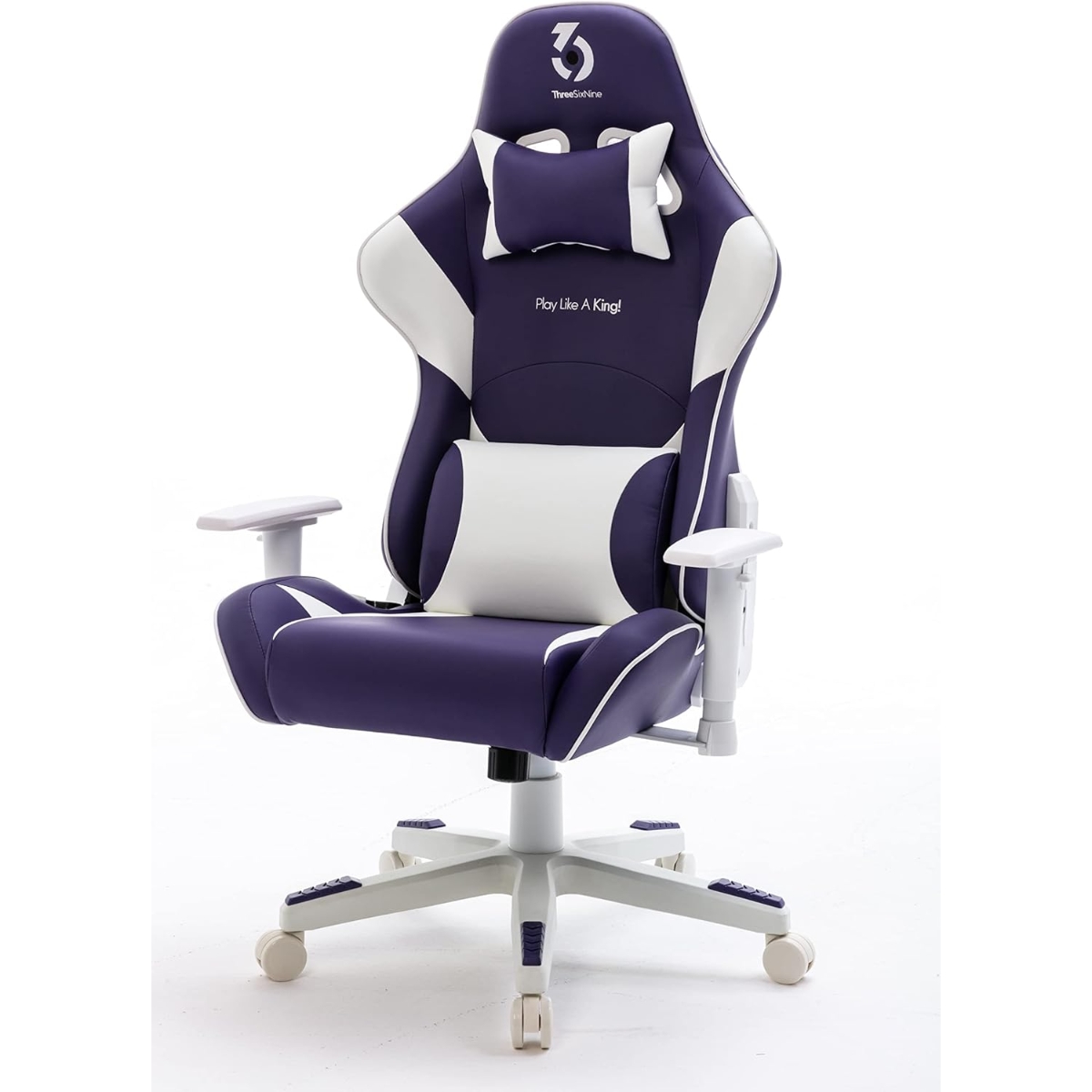 369 Purple/White Adjustable K2 Gaming Chair