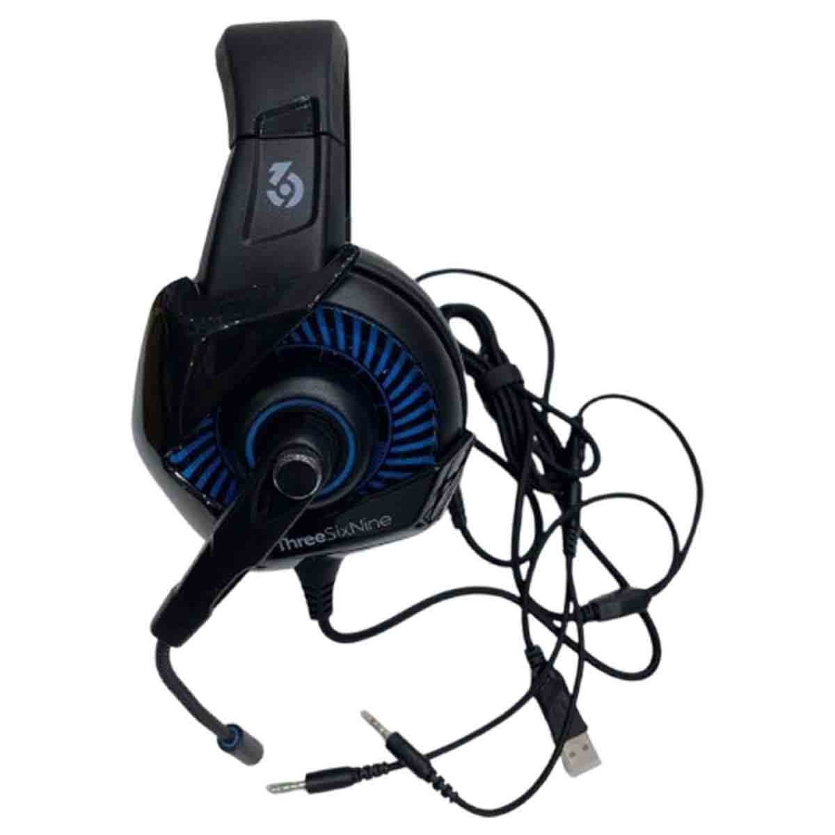 369 R6-Professional Over Ear Blue/Black Wired Gaming Headset