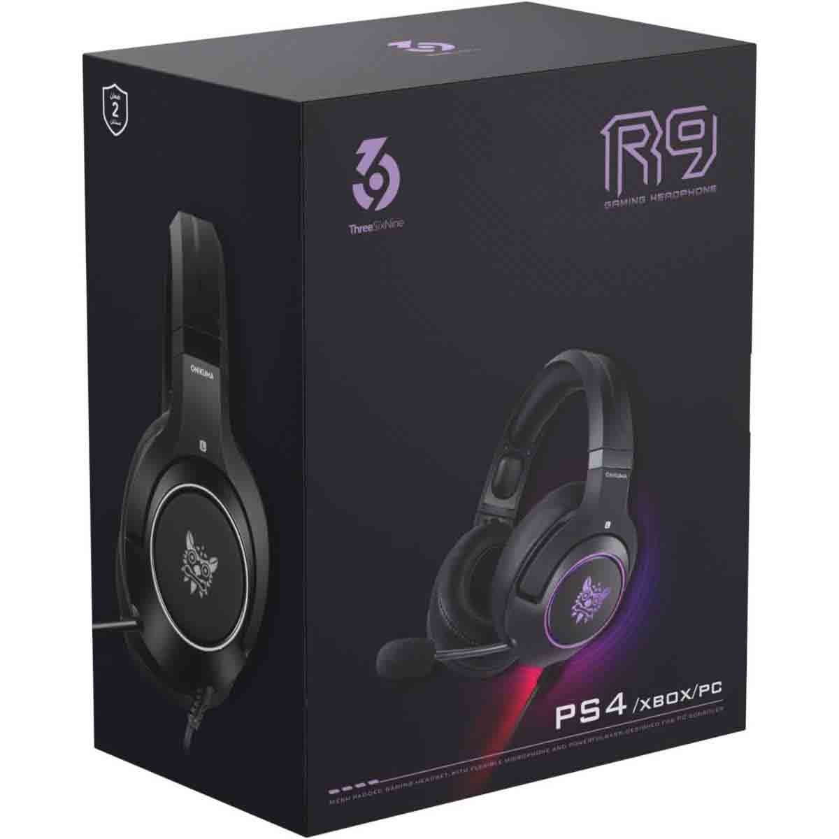 369 R9 سماعة رأس سلكية للألعاب فوق الأذن